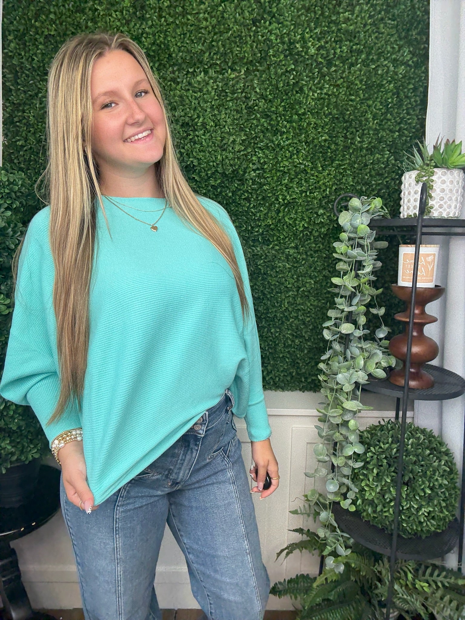 DOLEMAN PULLOVER - AQUA