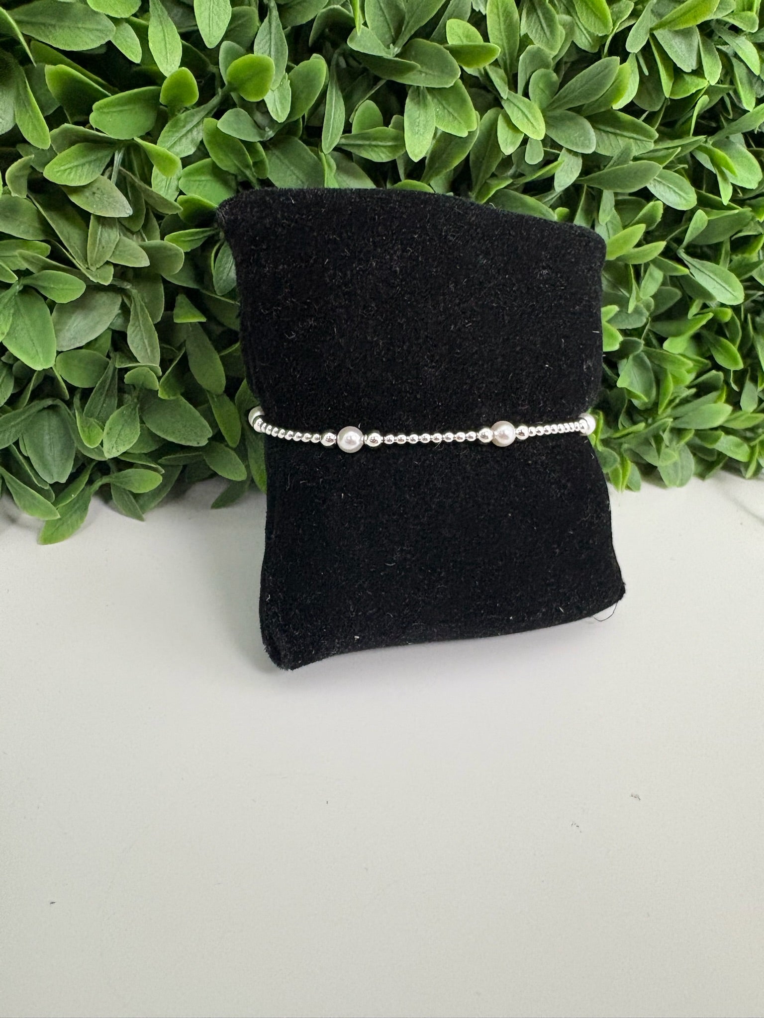 PURPOSE PEARL 4MM BEAD BRACELET - STERLING
