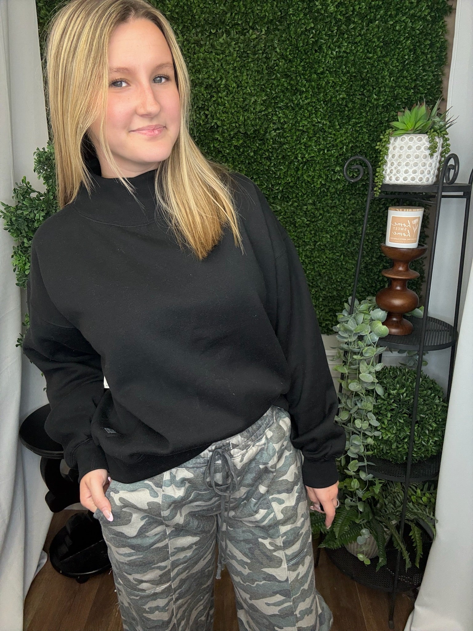 CAMO GREEN LOOSE JOGGERS