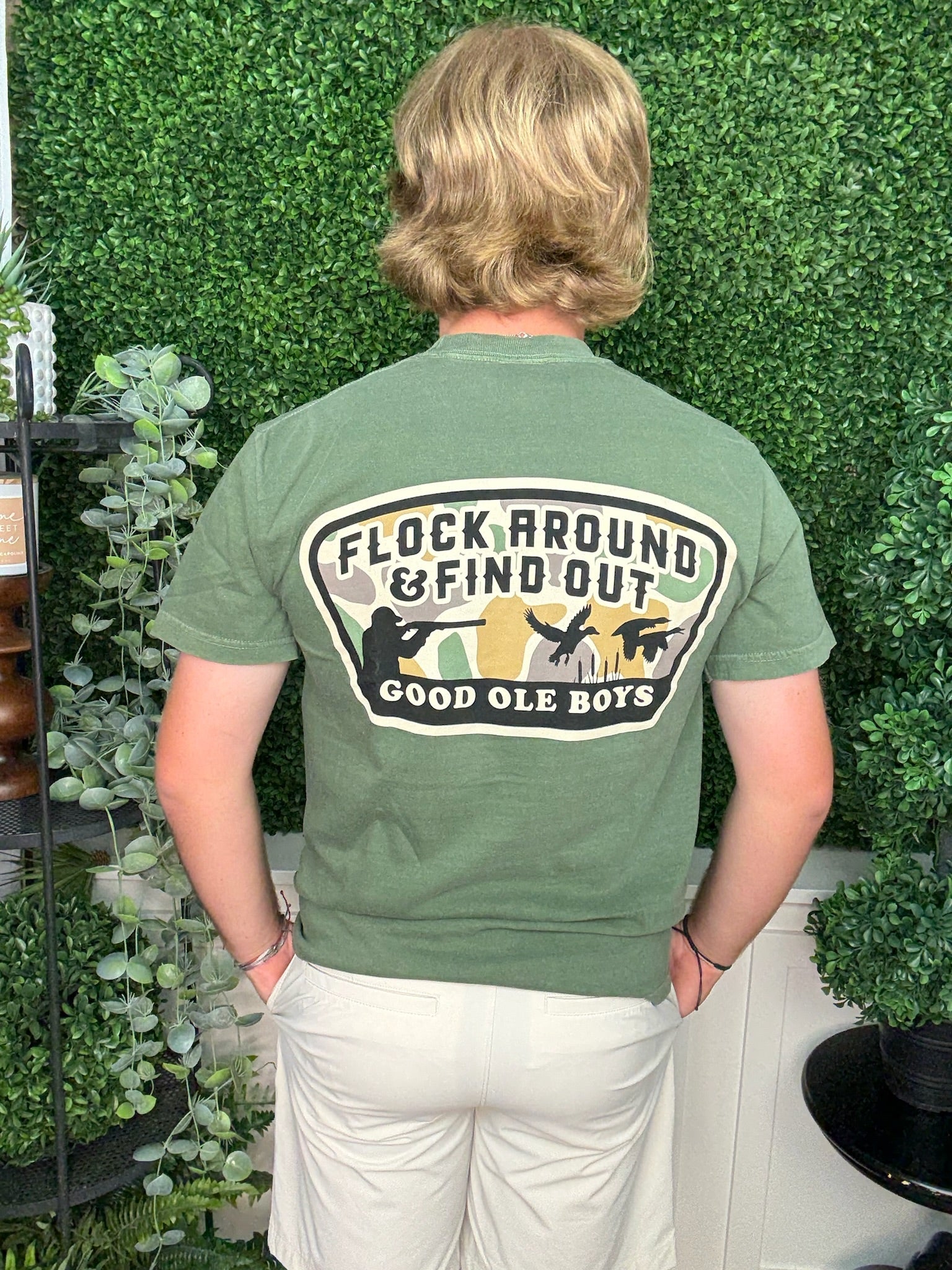 FLOCK AROUND AND FIND OUT SS - HUNTER GREEN