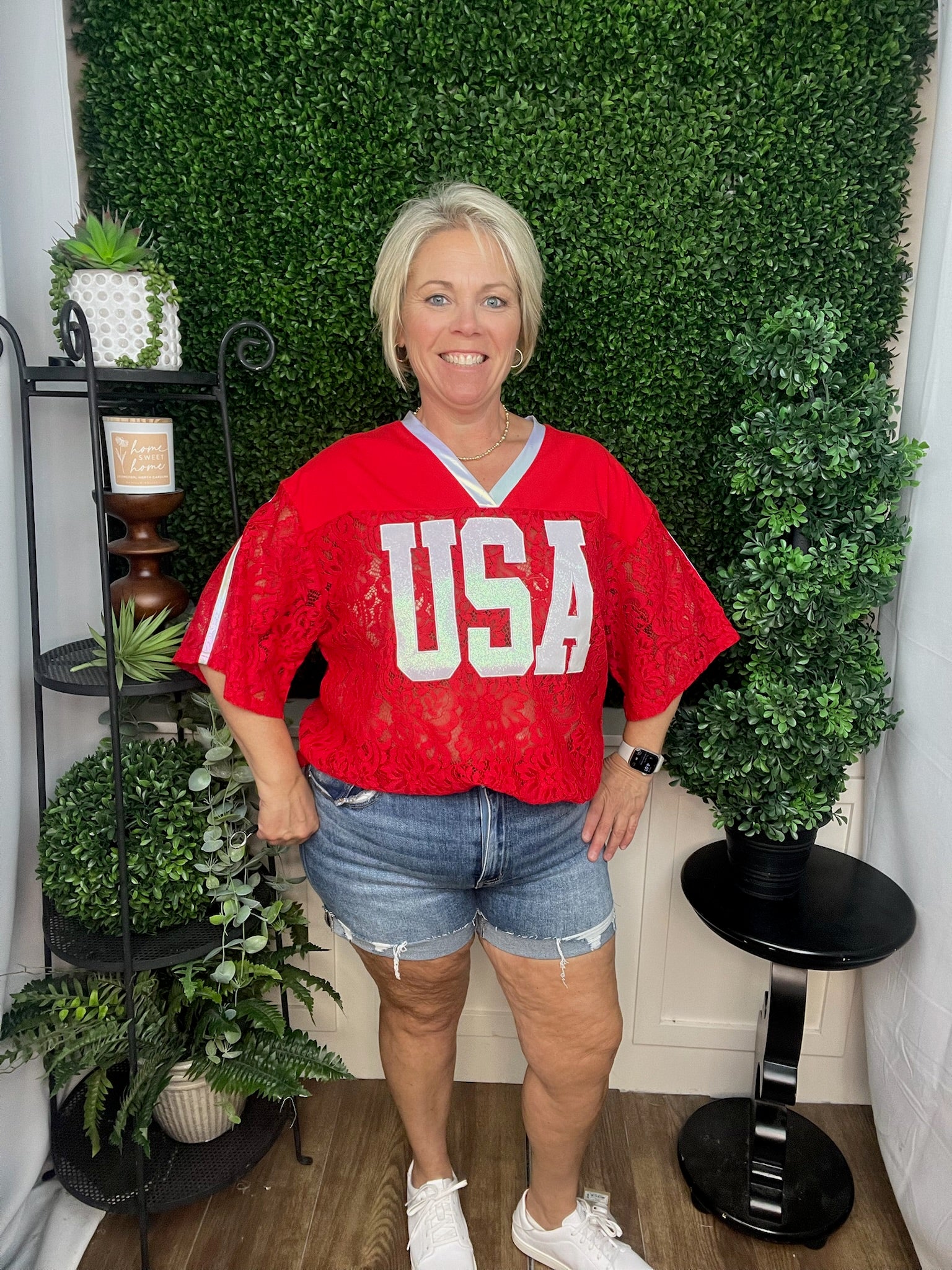 RED LACE USA JERSEY