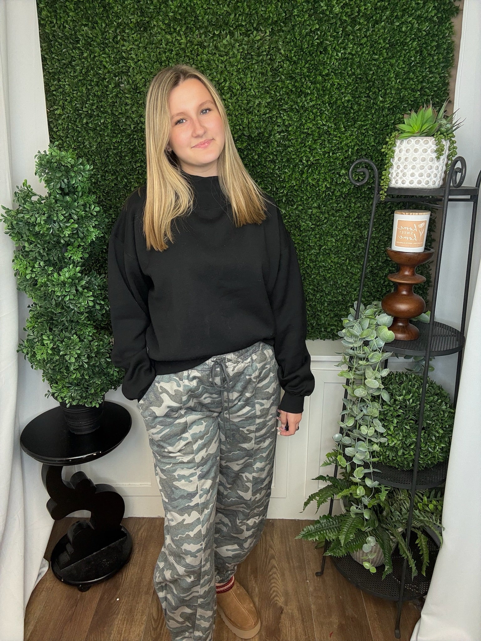 CAMO GREEN LOOSE JOGGERS