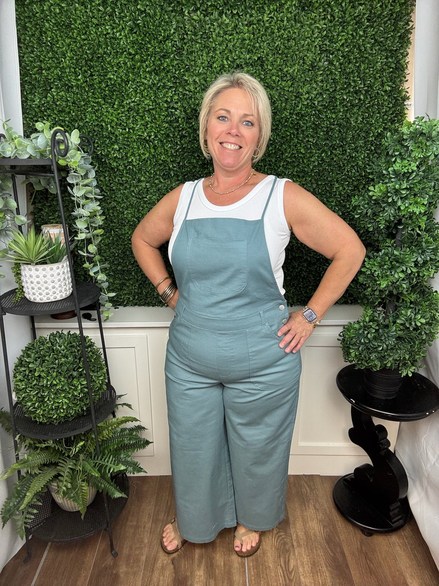 SPAGHETTI STRAP CRISS CROSS BACK JUMPER LIGHT NAVY