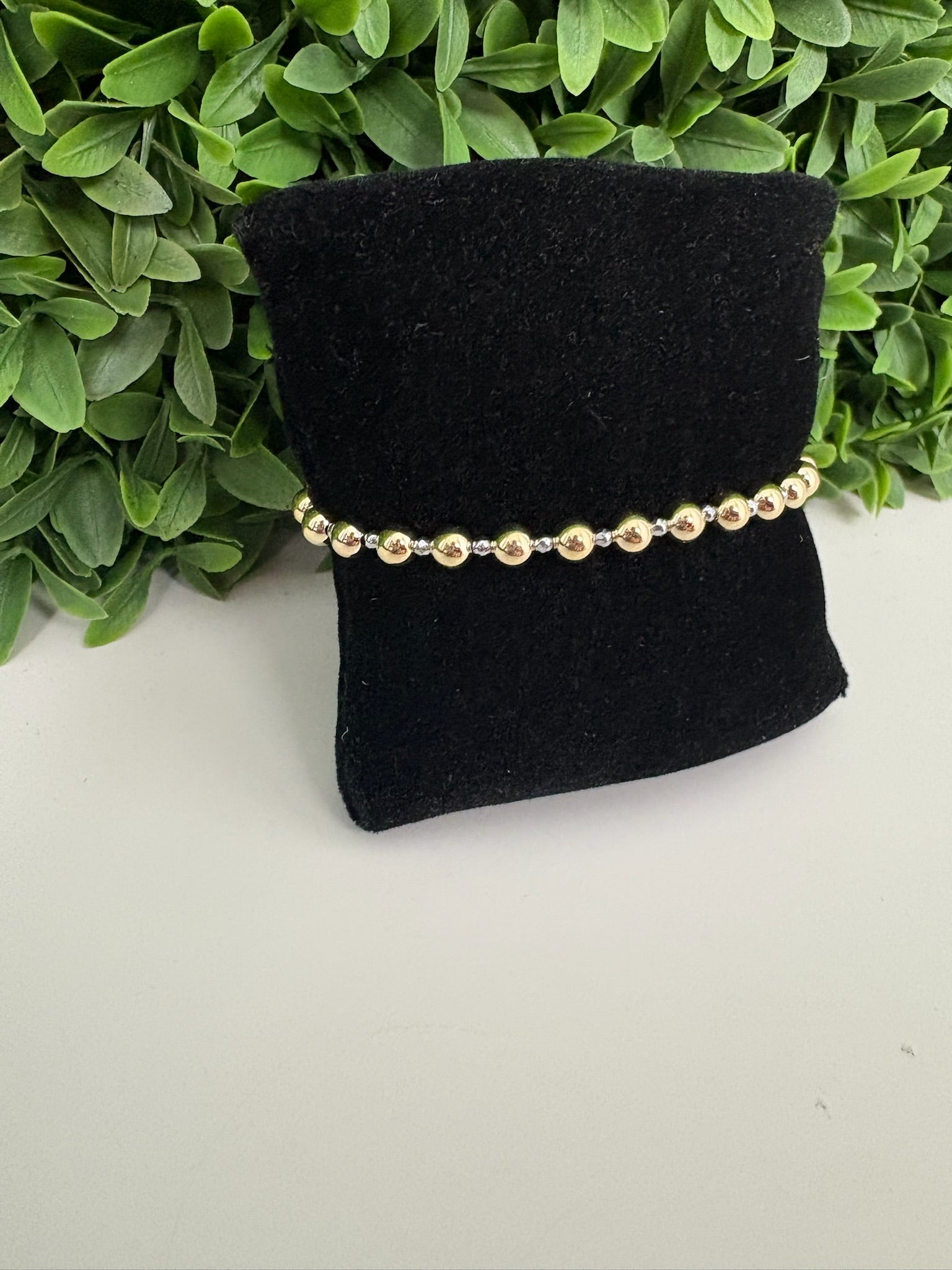 SILVER FACETED HEMATITE GRATEFUL PATTERN 5MM