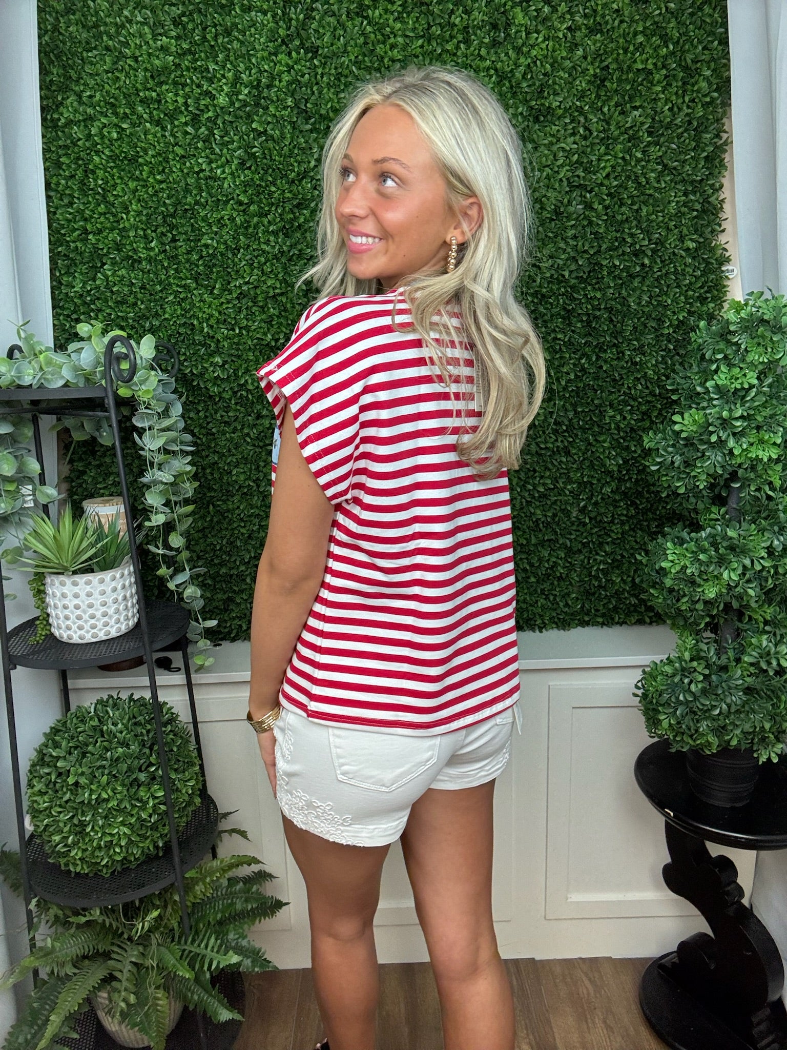 1776 SS STRIPE TOP - RED/WHITE/BLUE MULTI