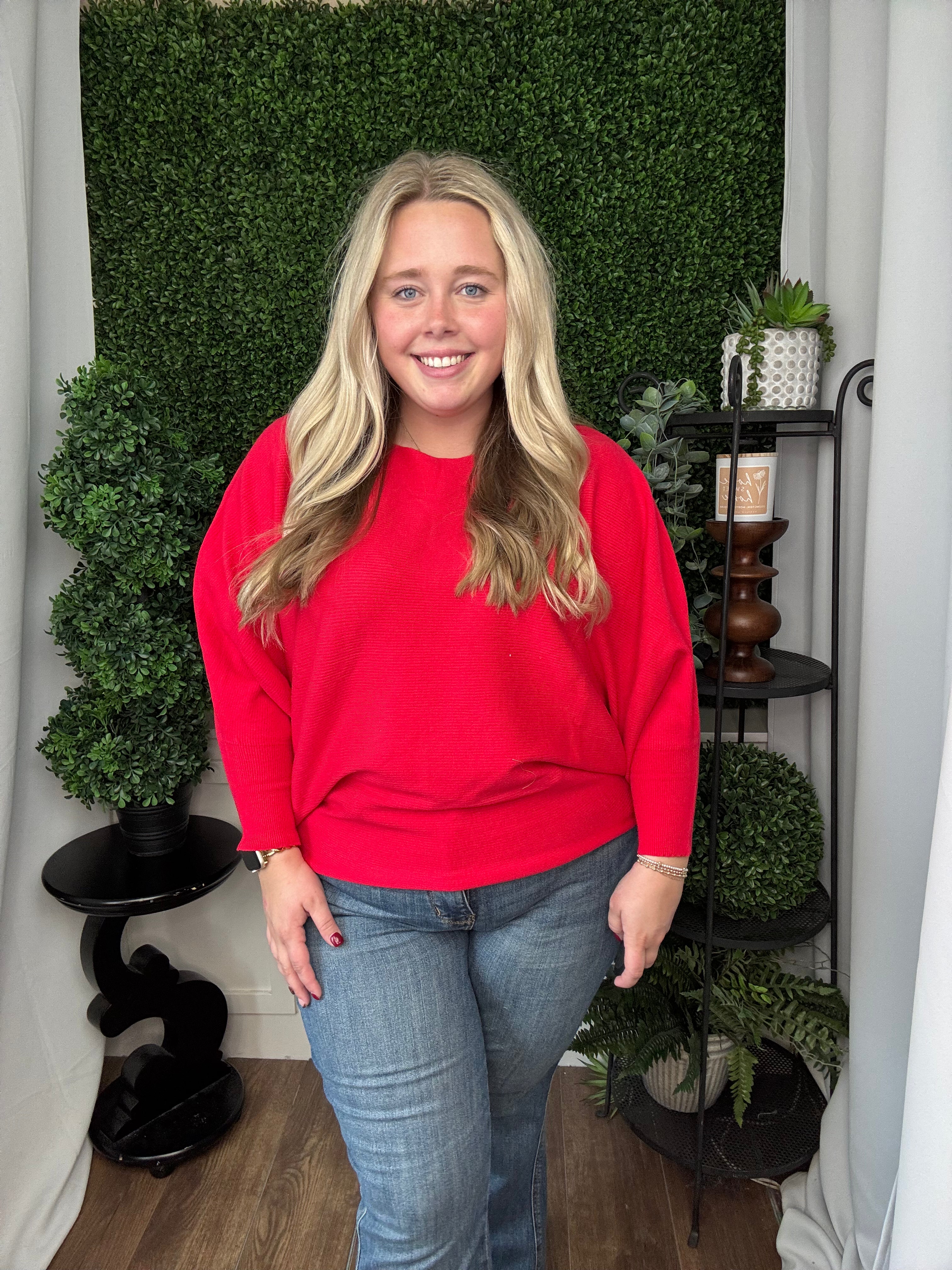 DOLEMAN PULLOVER - RED