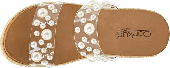 LOOK WHOS HERE - CLEAR WITH PEARLS