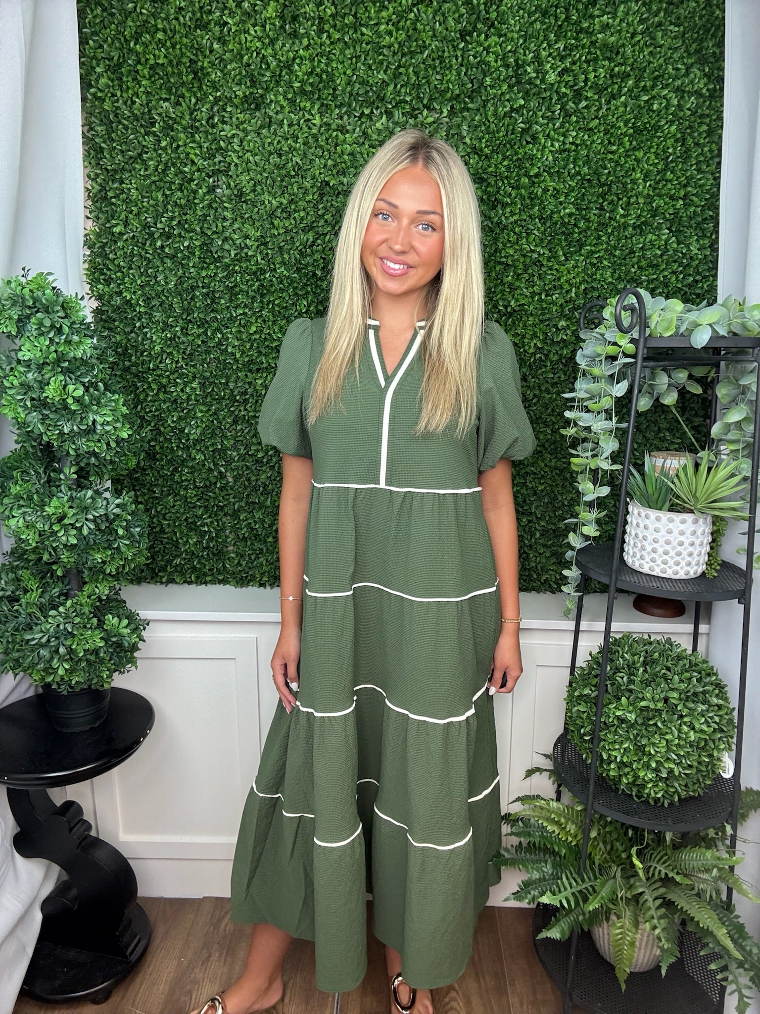 DRESS KINSLEY OLIVE