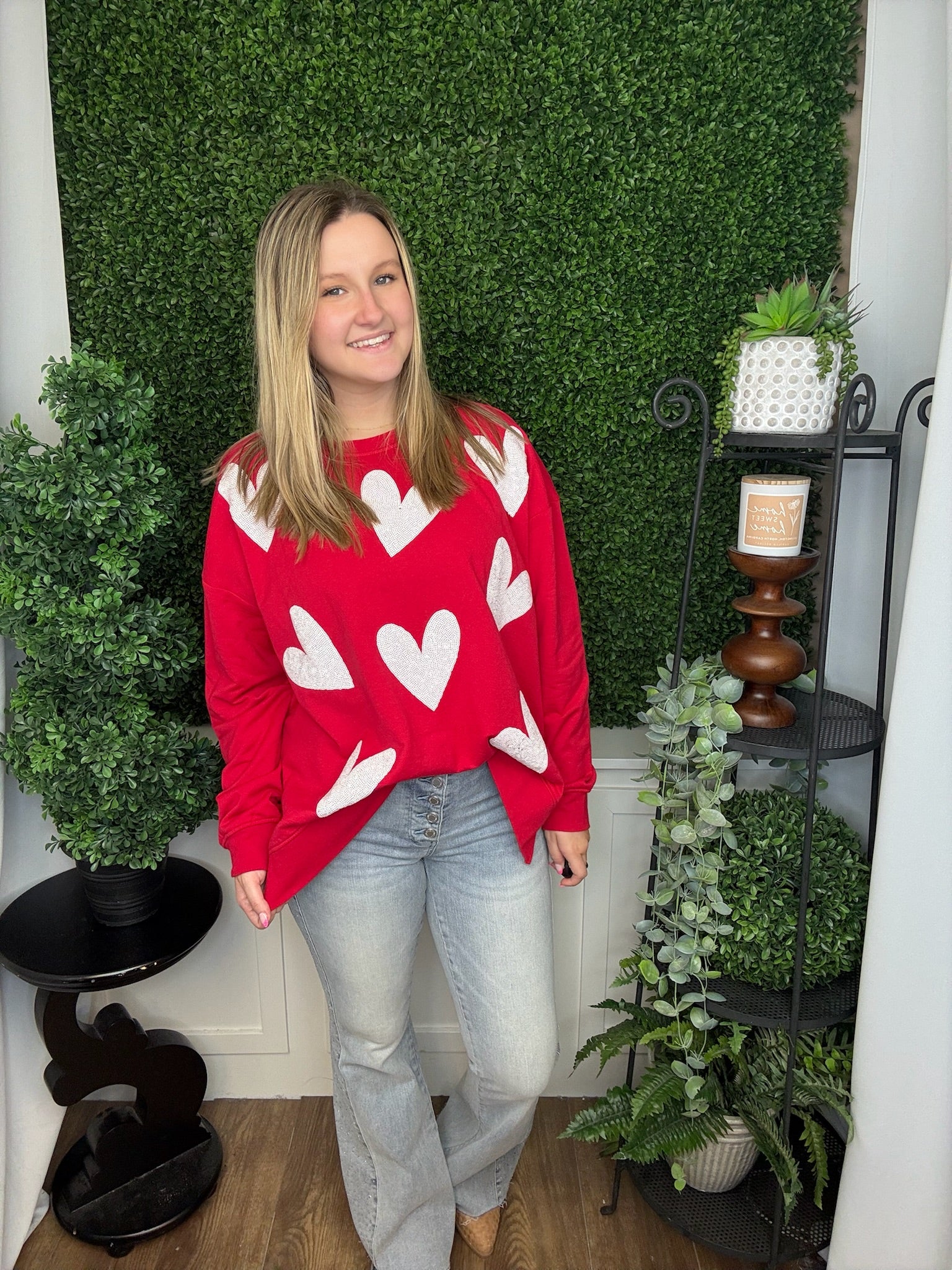 VALENTINE'S SPARKLE SWEATSHIRT