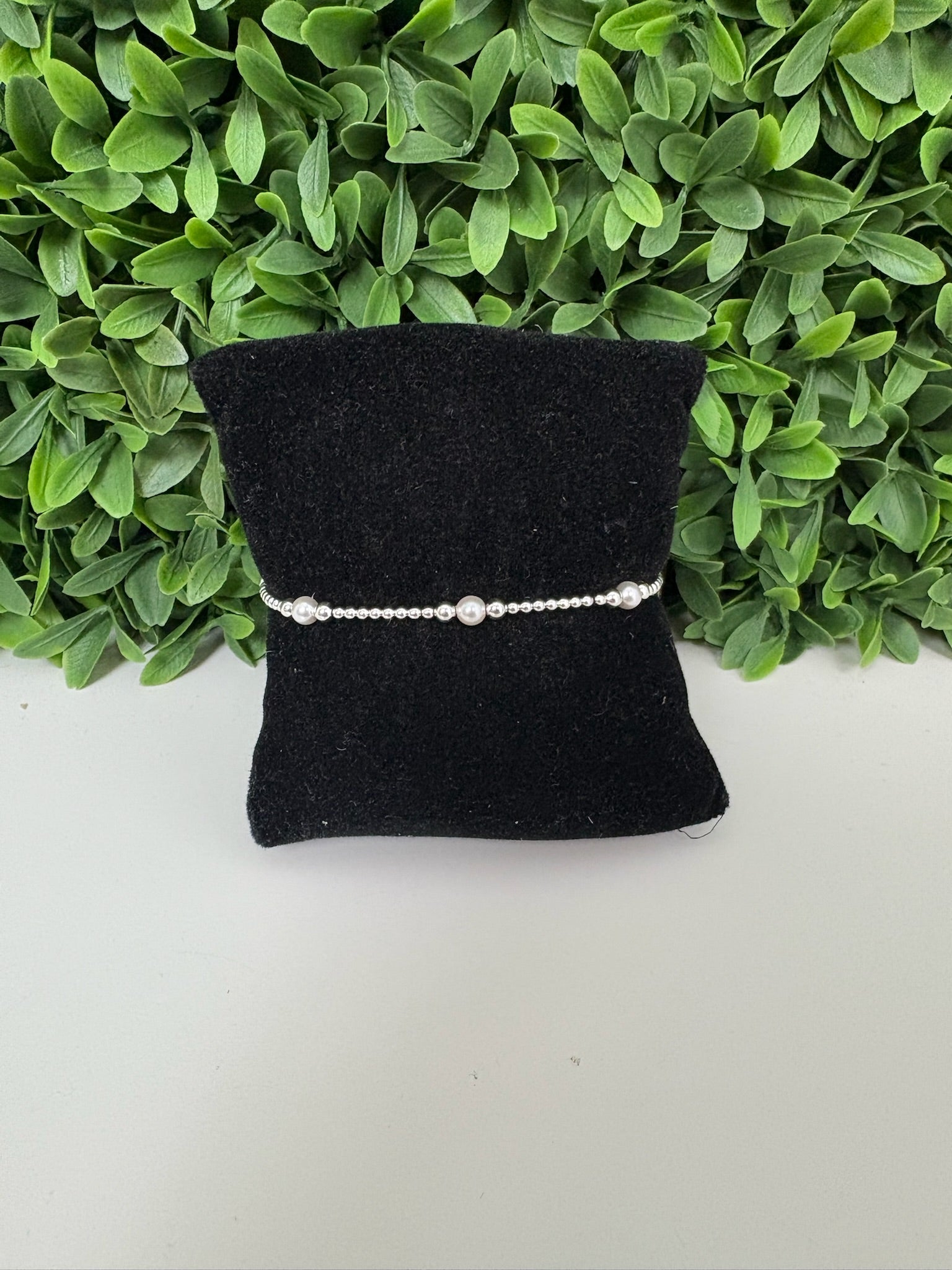 PURPOSE PEARL 4MM BEAD BRACELET - STERLING