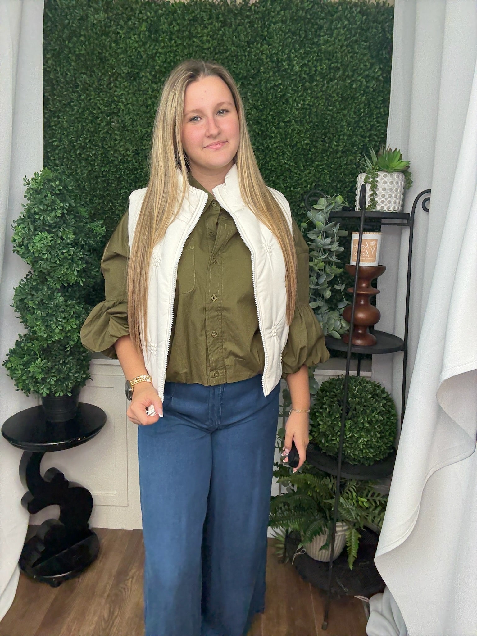 HIGH NECK QUILTED PUFFER VEST