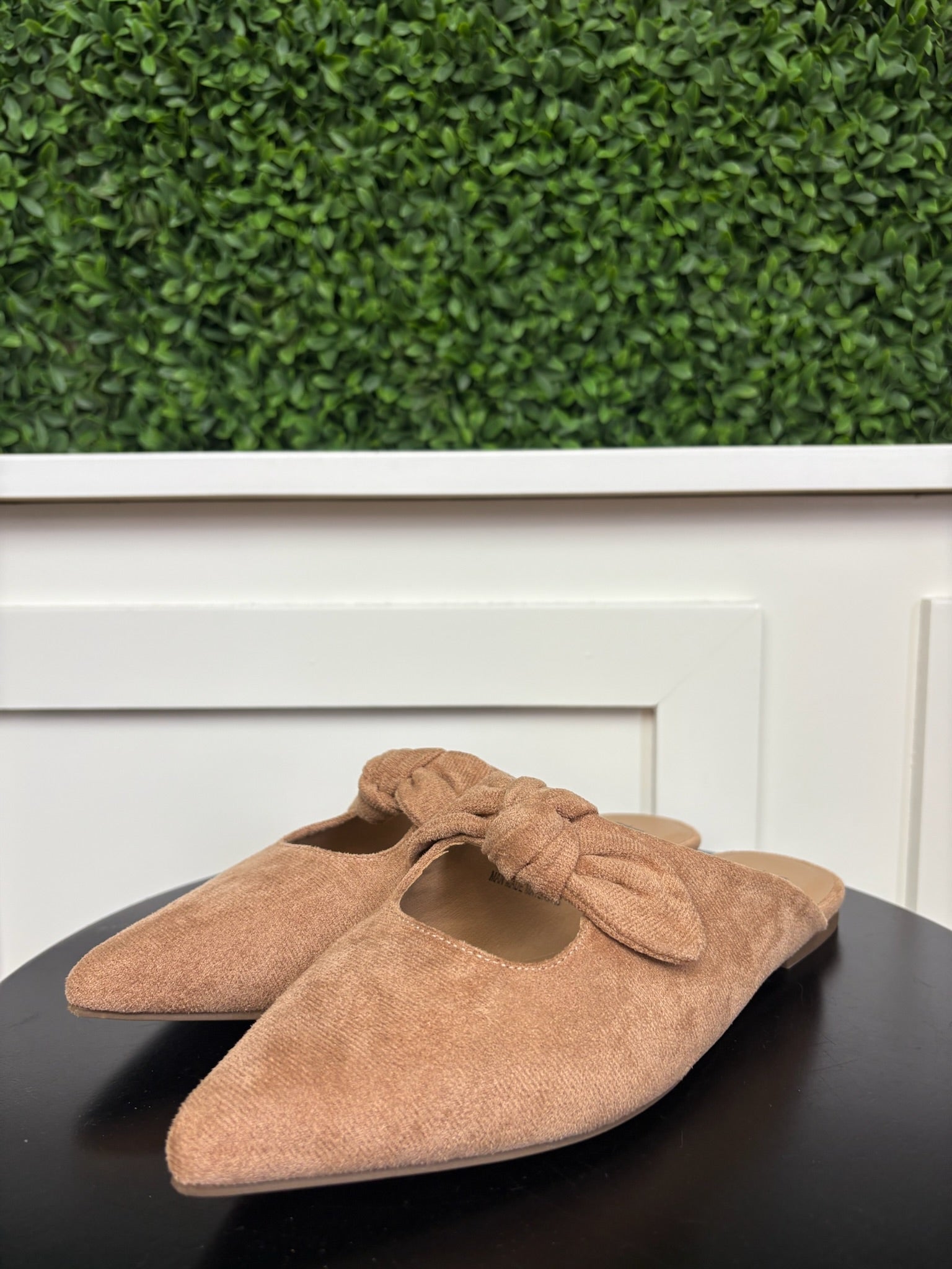 KNOTTY BUT NICE - CAMEL FAUX SUEDE