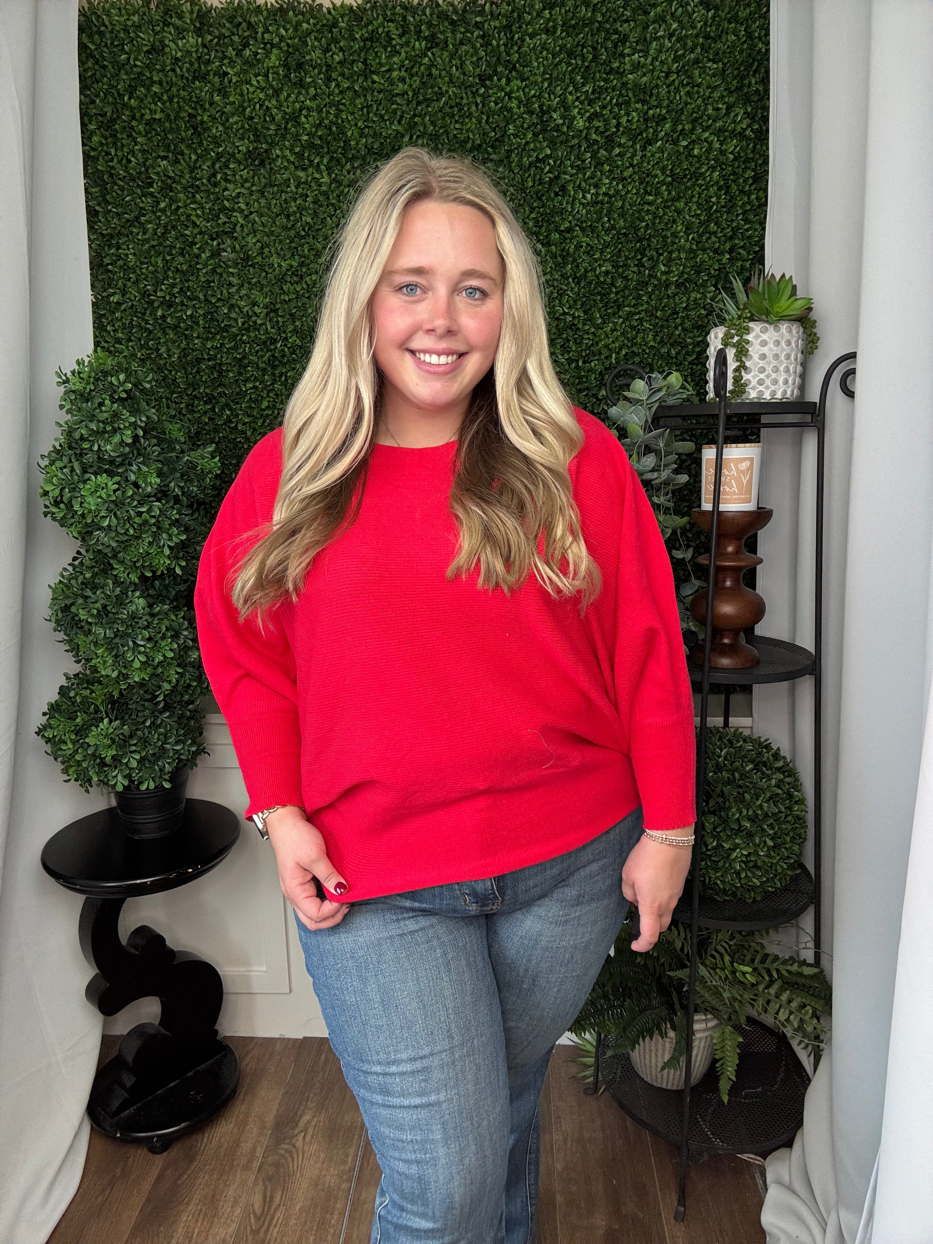 DOLEMAN PULLOVER - RED