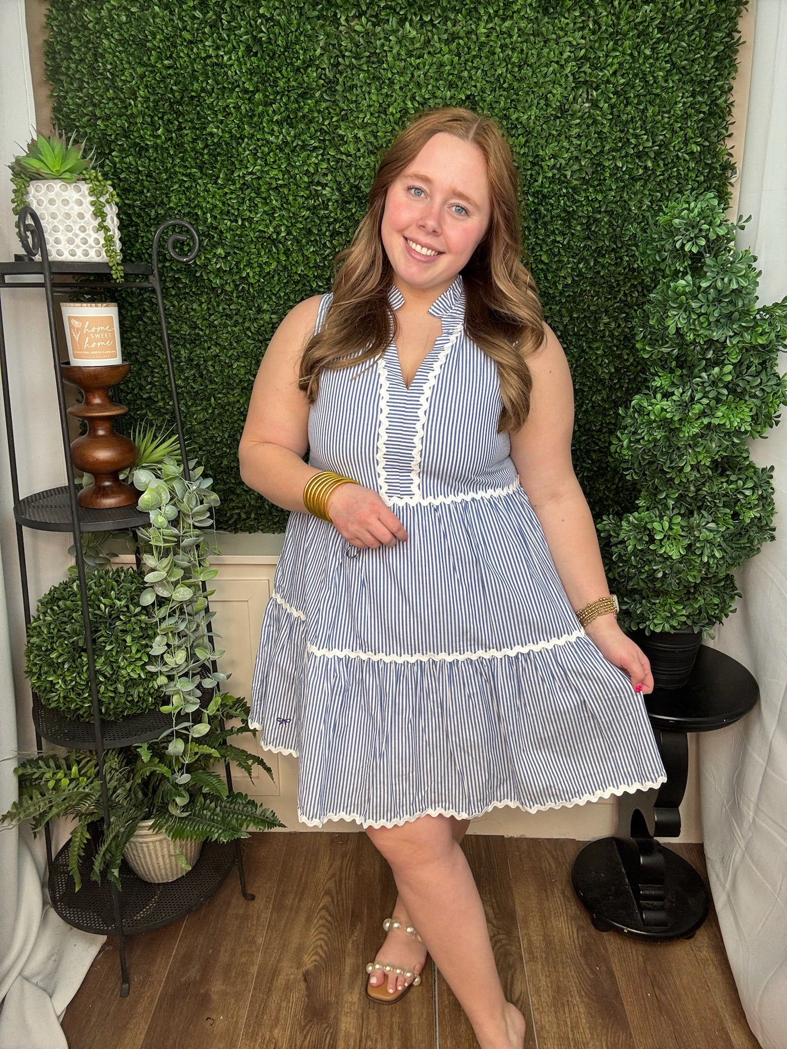 COASTAL DRESS - PREP BLUE STRIPE