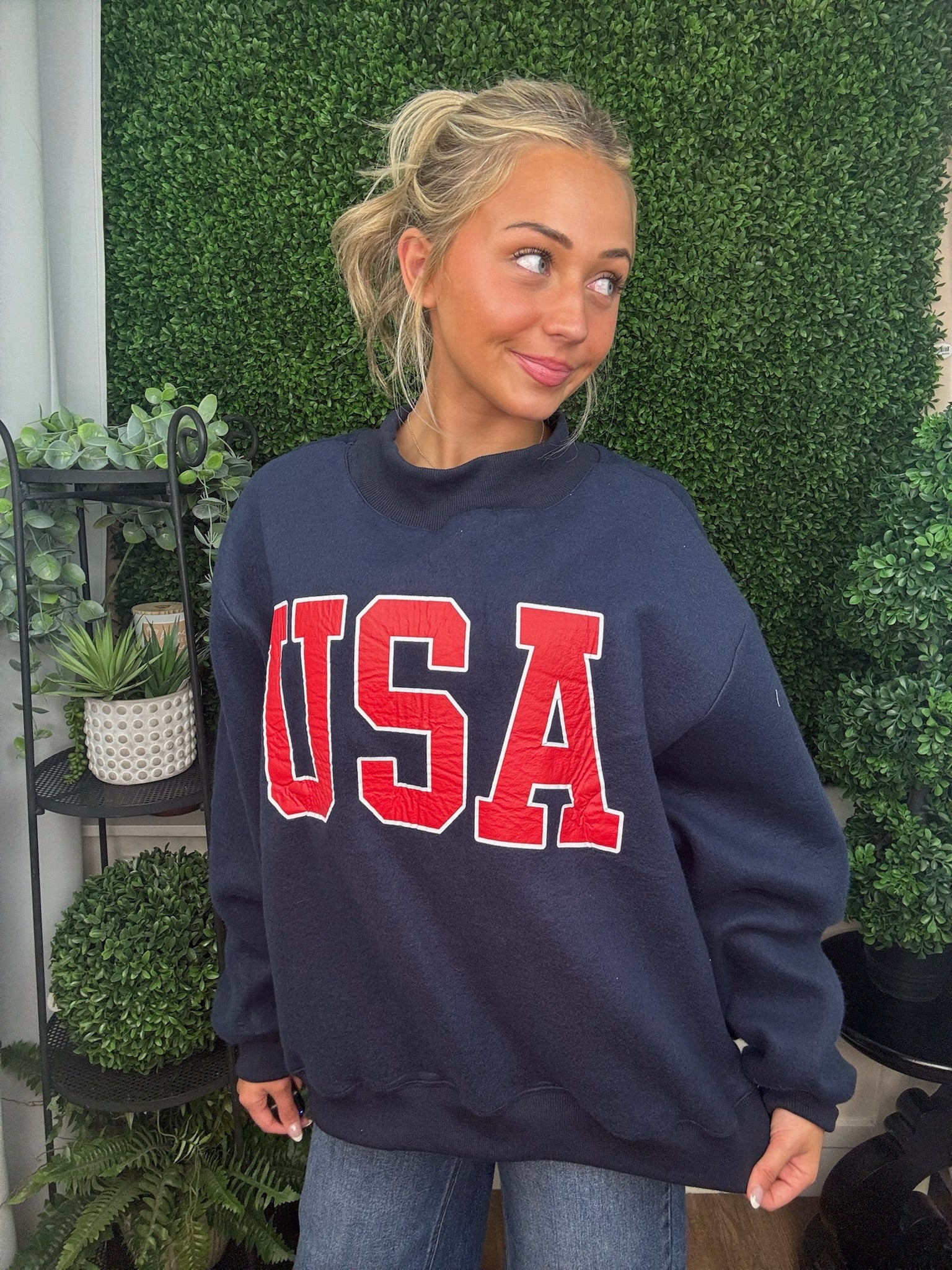 Classic Flag Graphic Pullover
