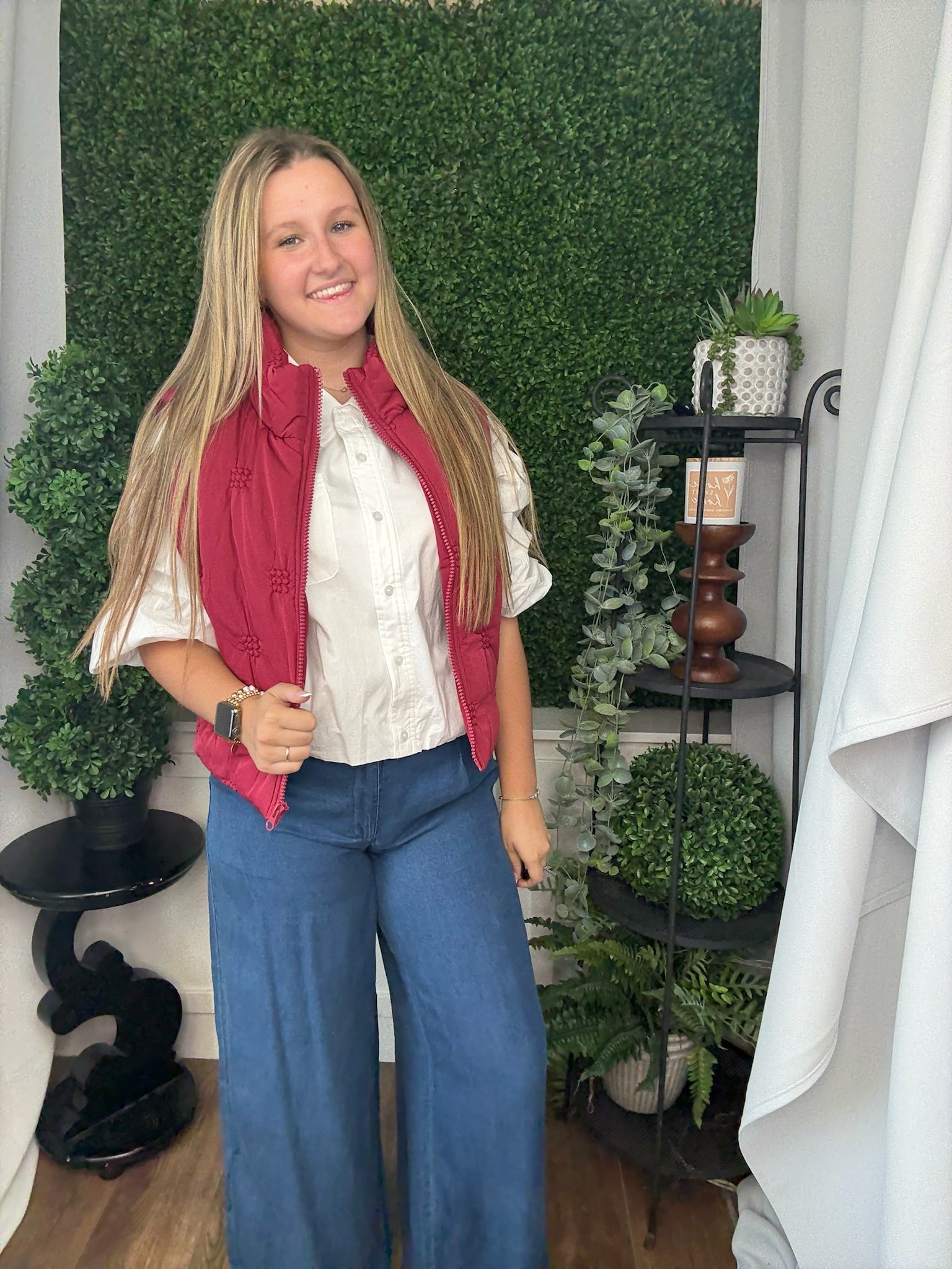 HIGH NECK QUILTED PUFFER VEST