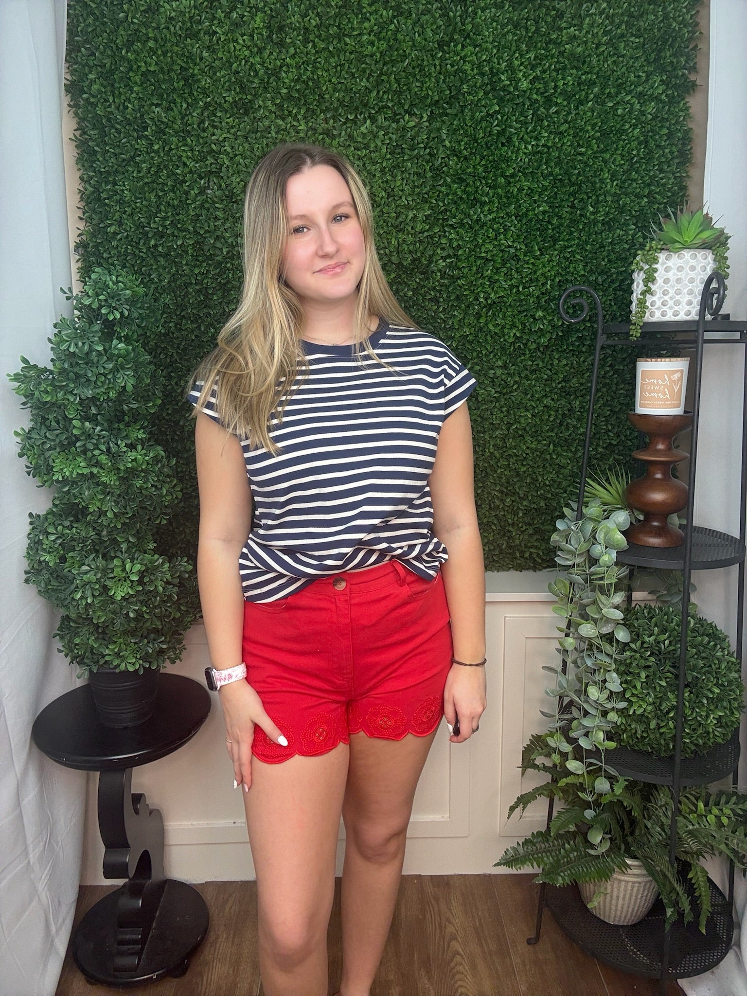 Classic Stripe Fitted Tee