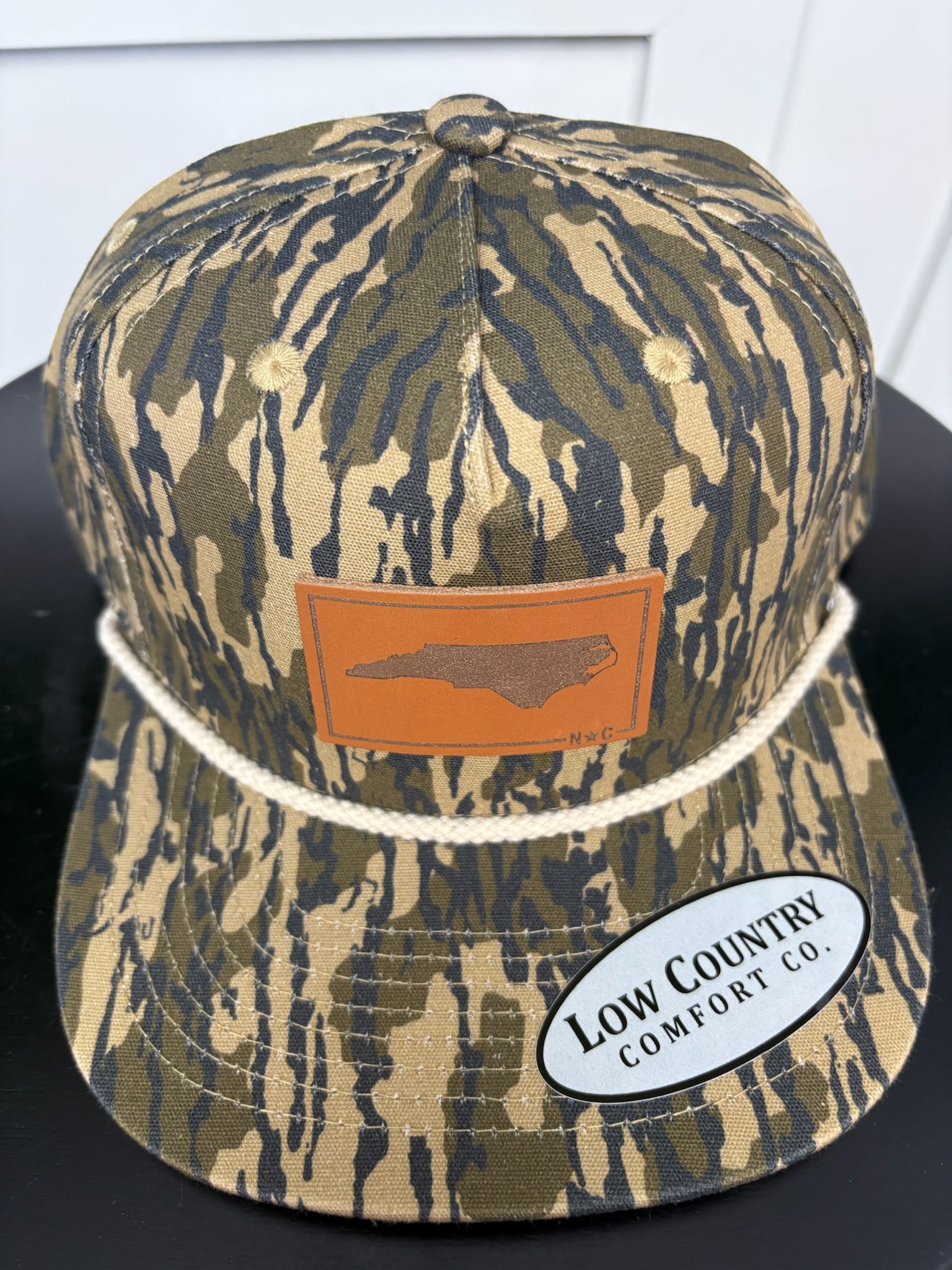 NC OUTLINE PATCH HAT BOTTOMLAND TAN ROPE