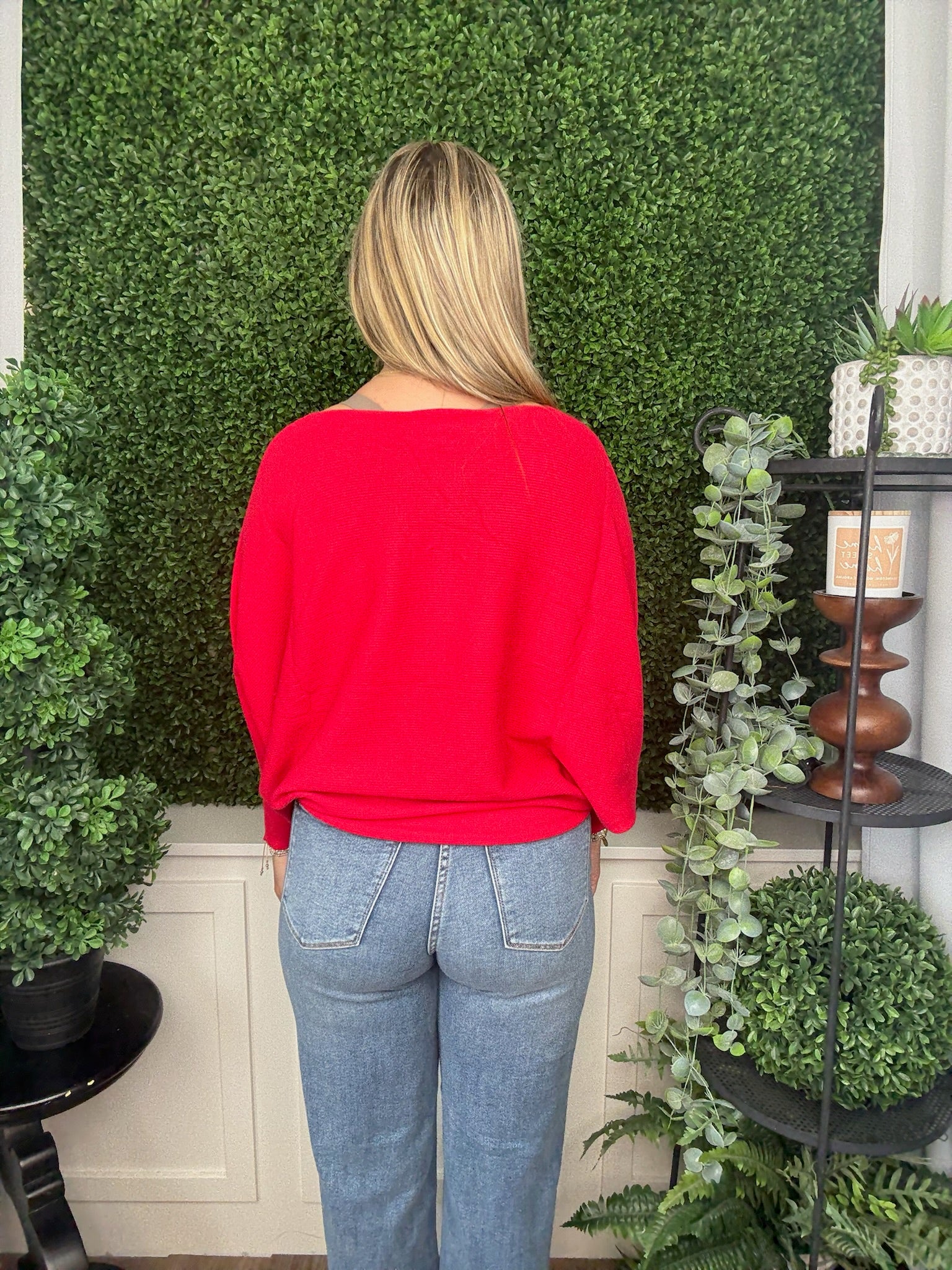 DOLEMAN PULLOVER - RED