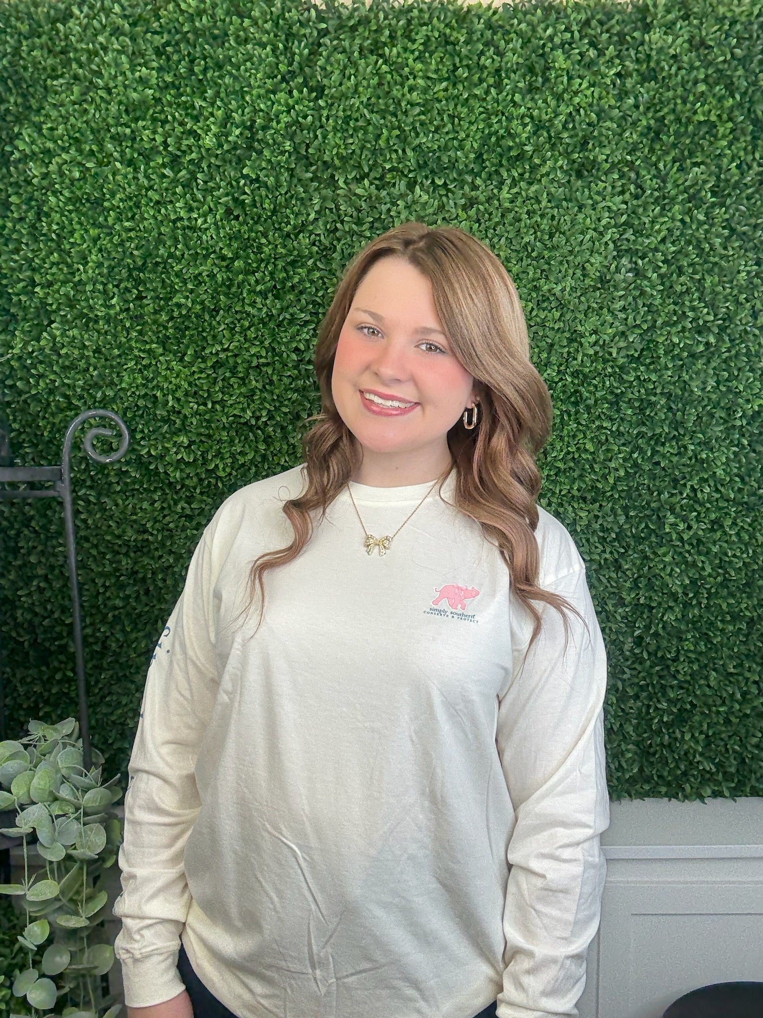 TRACK - QUILTED PATTERN ELEPHANT LS - LINEN