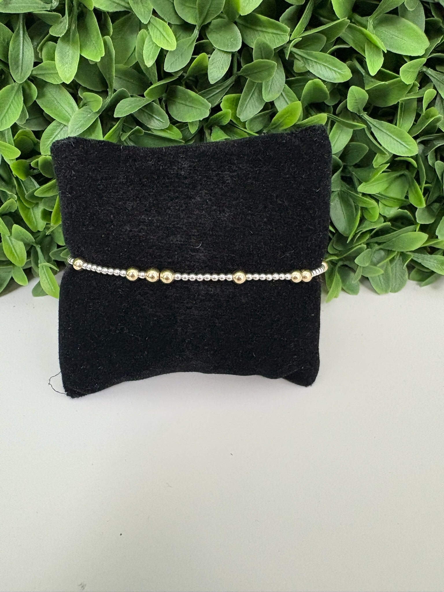 EXTENDS - HOPE UNWRITTEN 4MM BEAD BRACELET - MIXED METAL