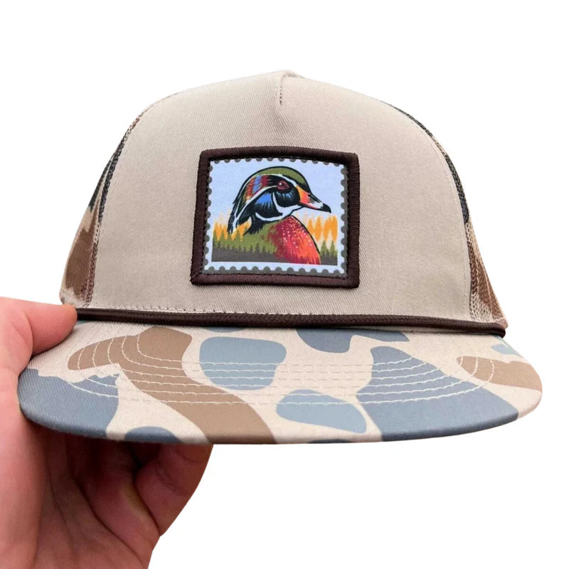YOUTH - WOOD DUCK STAMP CAP - CAMO