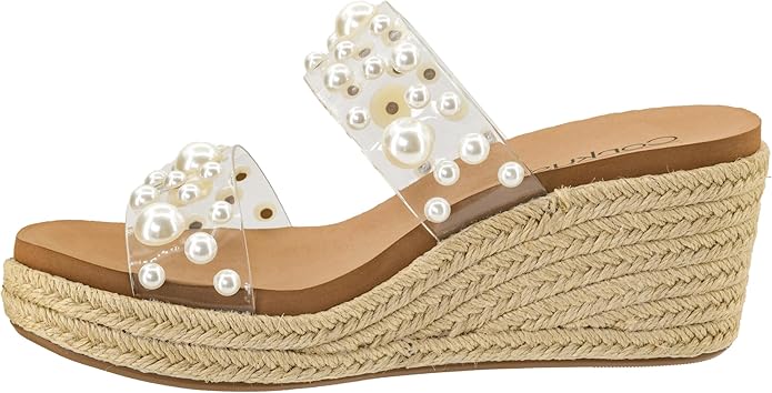 LOOK WHOS HERE - CLEAR WITH PEARLS