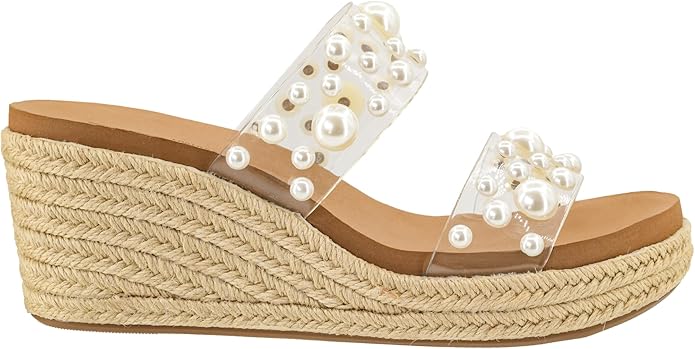 LOOK WHOS HERE - CLEAR WITH PEARLS