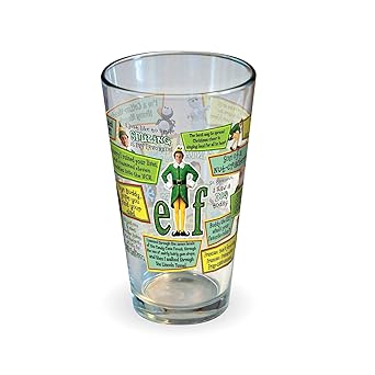 ELF THE MOVIE CLASSIC QUOTES PINT GLASS
