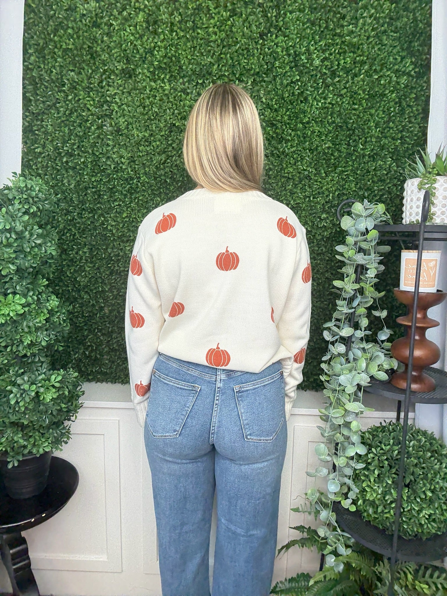 Cream Pumpkin Sweater