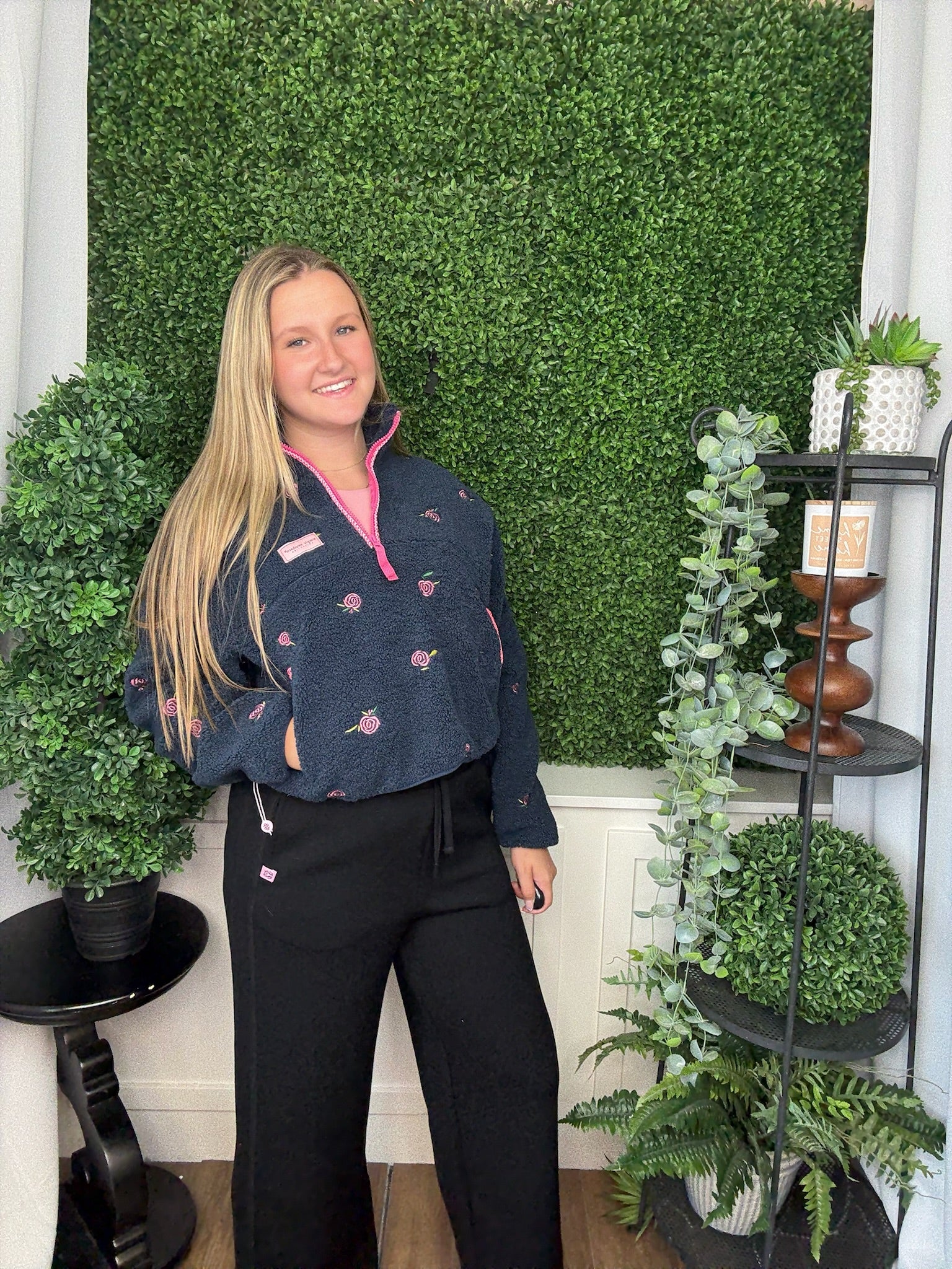 TAYLOR PULLOVER - PINK FLORAL