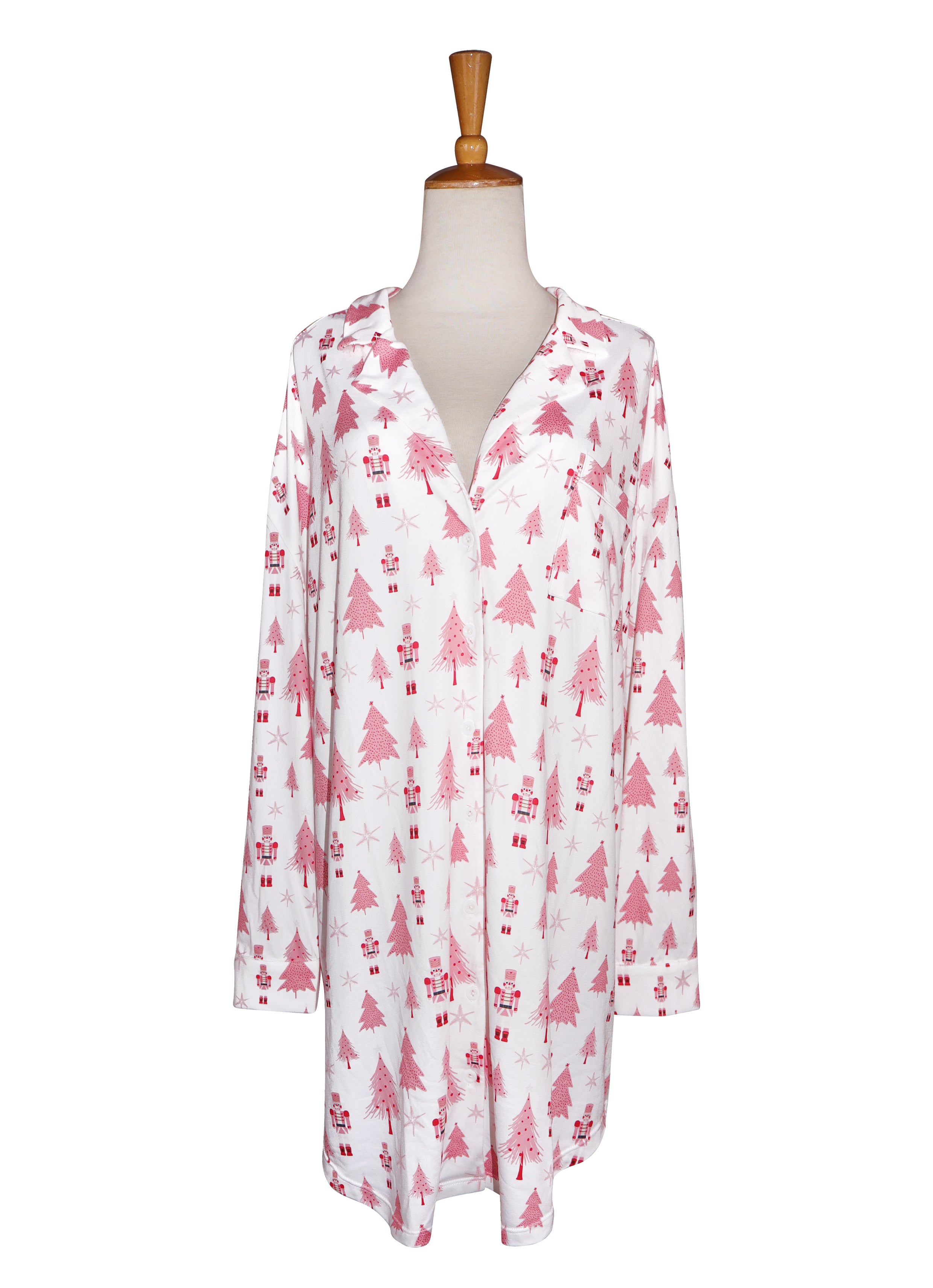 PINK PINE FANTASY LONG SLEEVE SLEEP DRESS