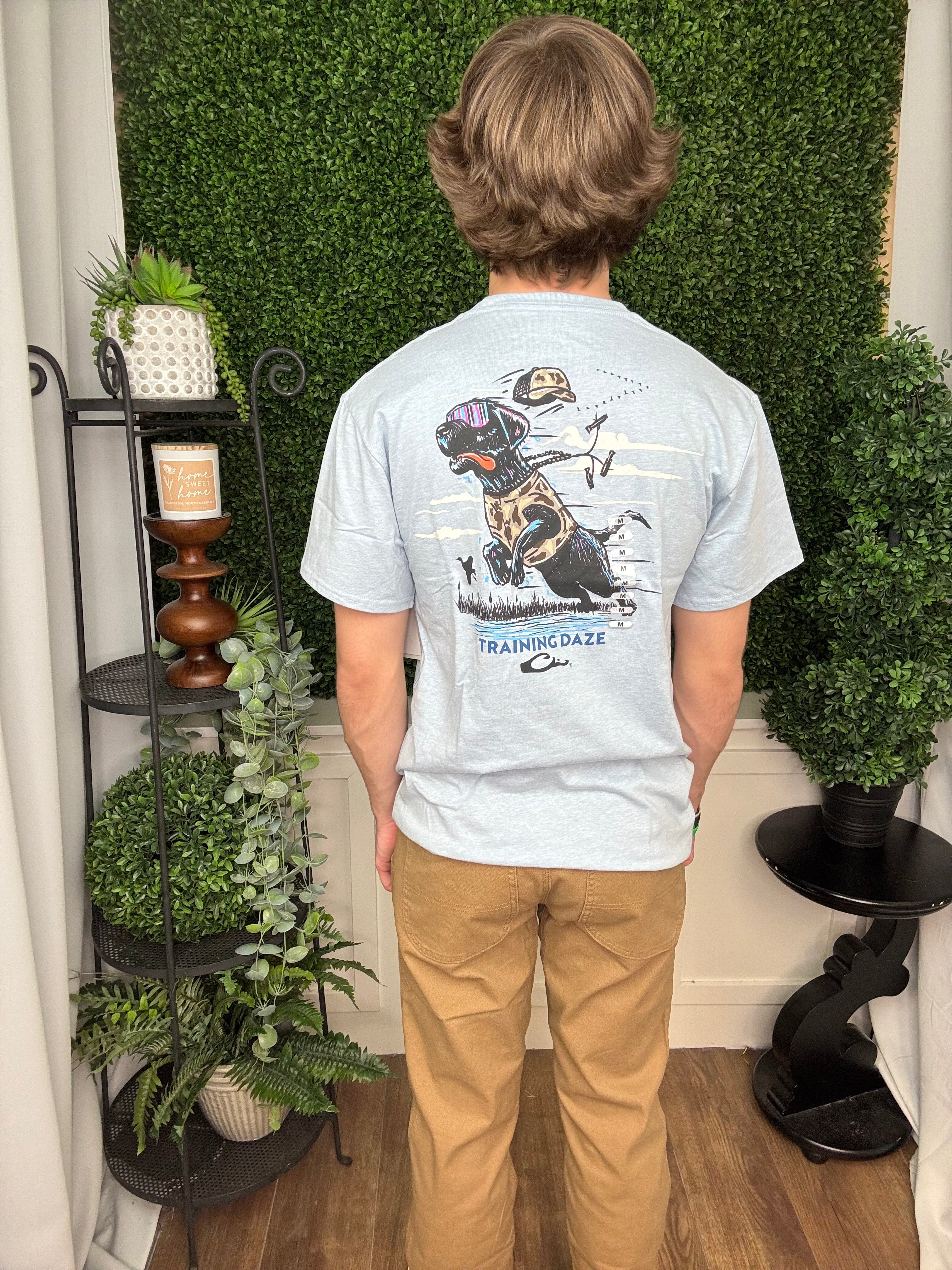 TRAINING DAZE LAB T SS - CERULEAN LIGHT HEATHER