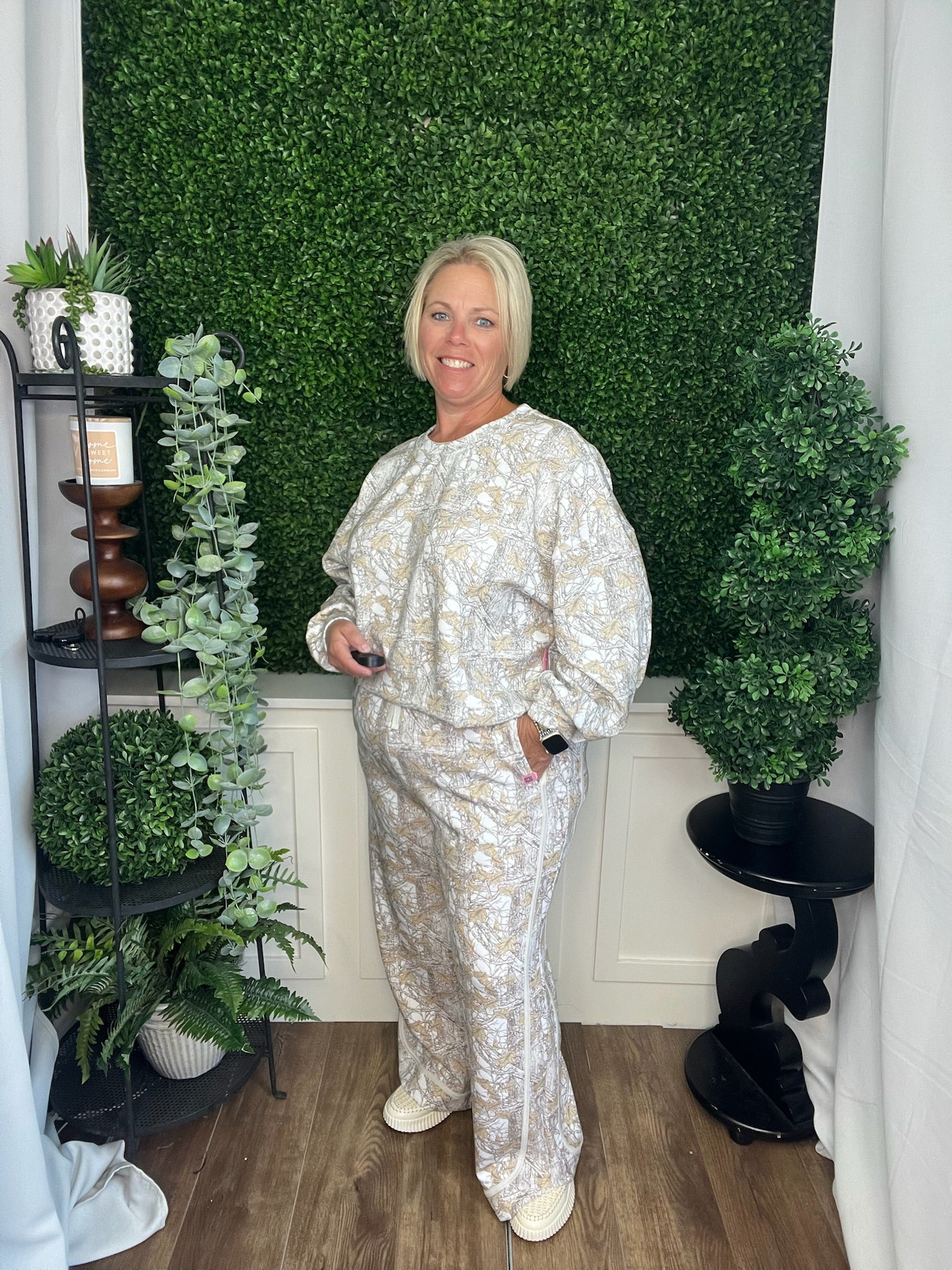 SLOAN PANT - CAMO WHITE