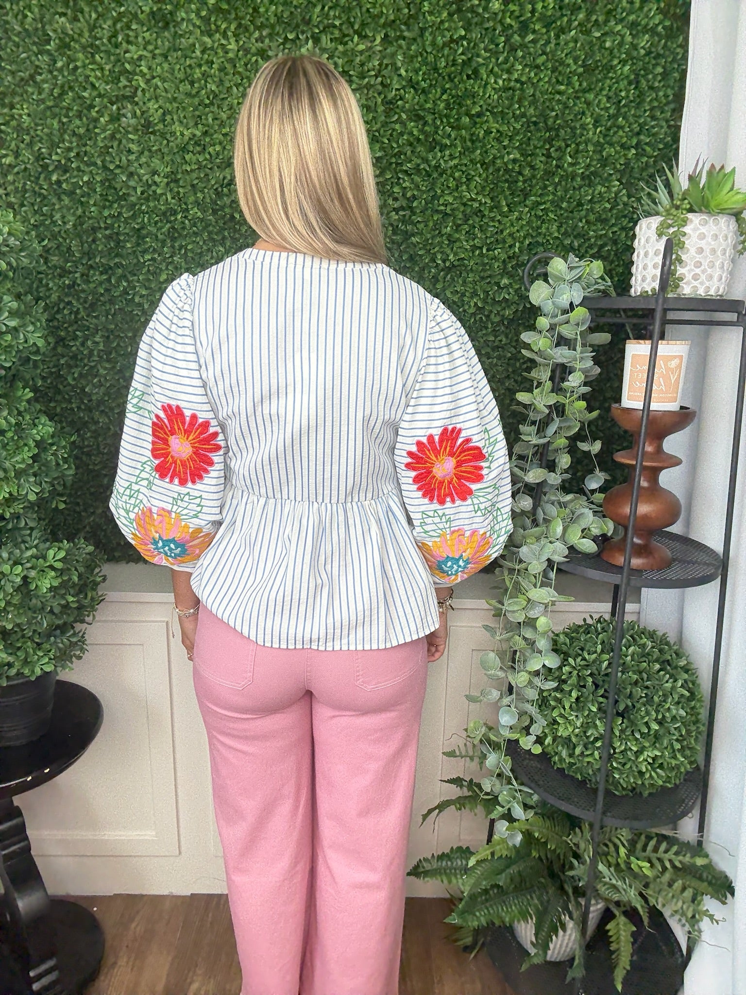 SOLID HIGH-WAIST PANT - PINK