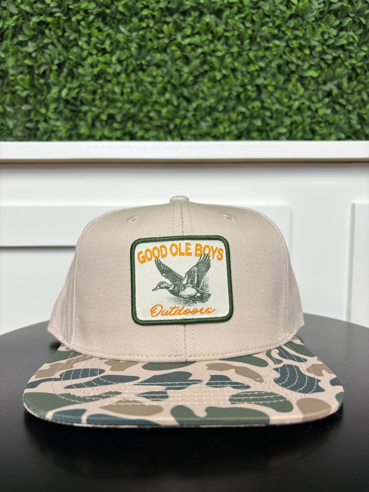 GOB MALLARD LANDING WOVEN PATCH HAT - BEIGE/OSC