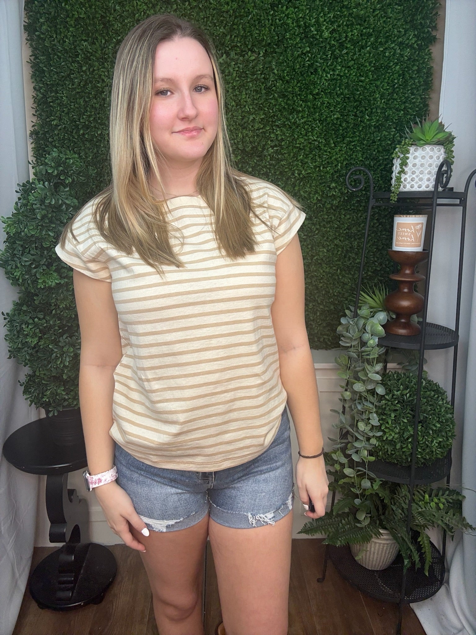 Classic Stripe Fitted Tee