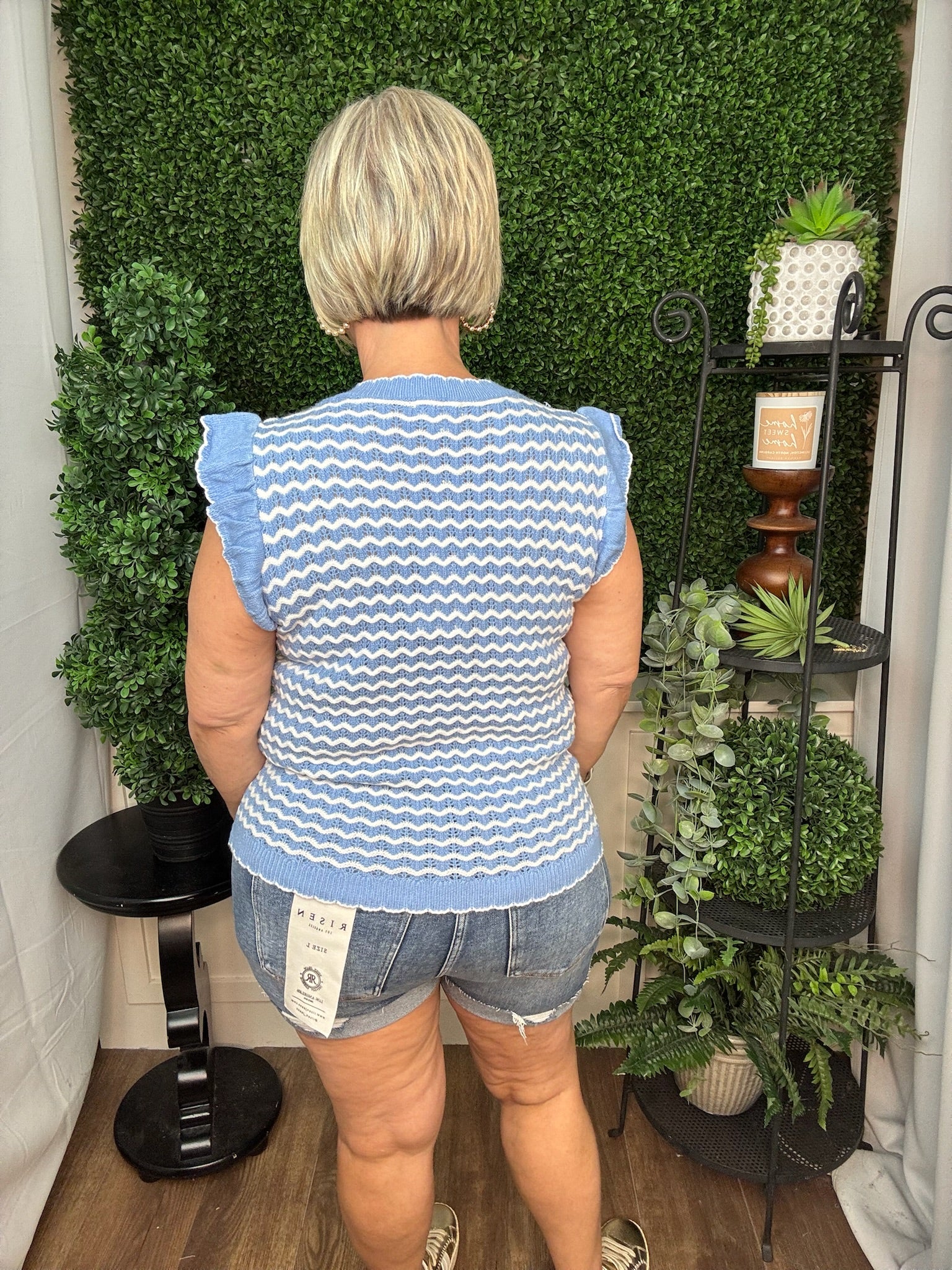 SWEATER OAKLEY BLUE WHITE