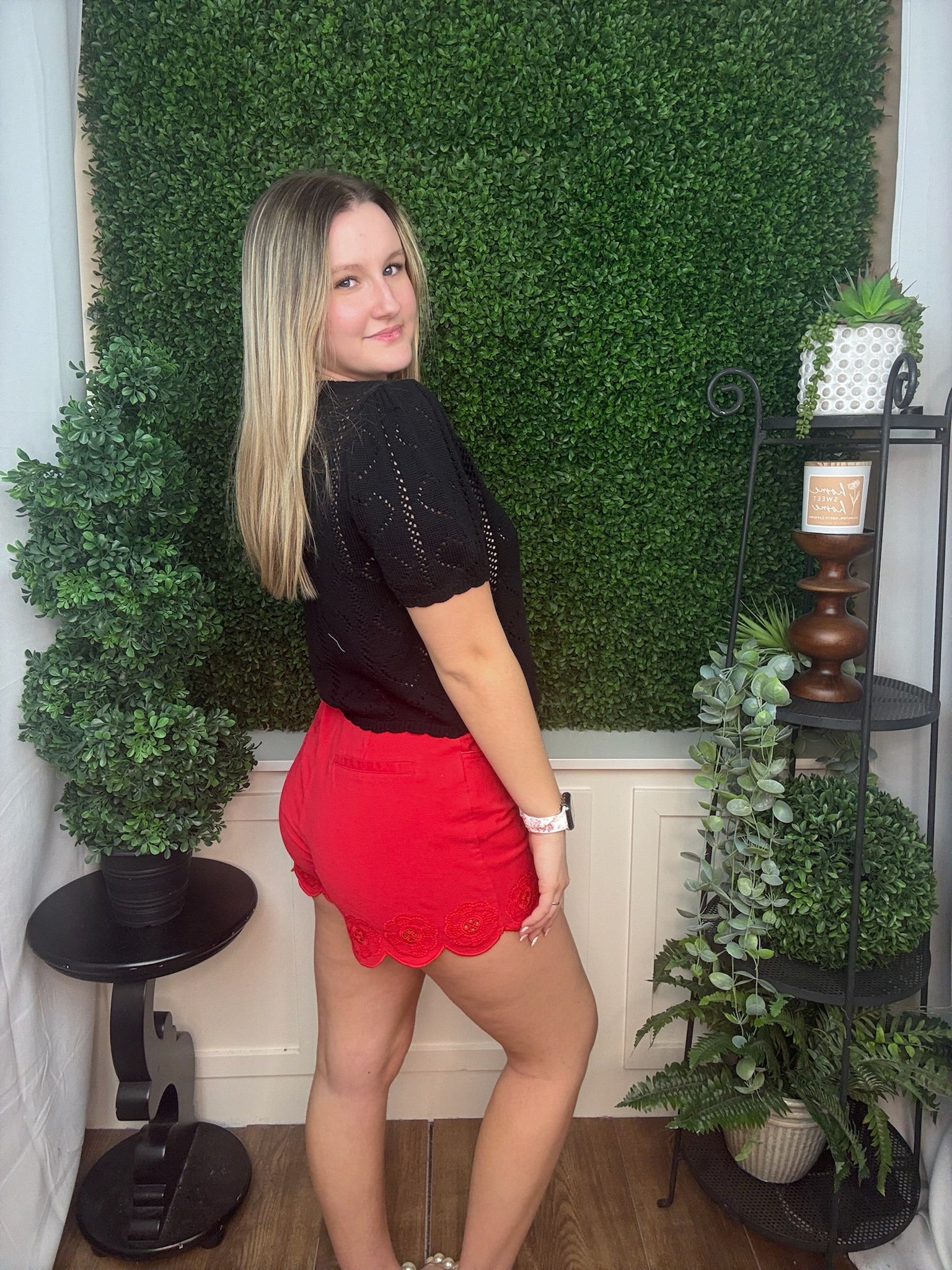 Midnight Lace Knit Button Cardigan