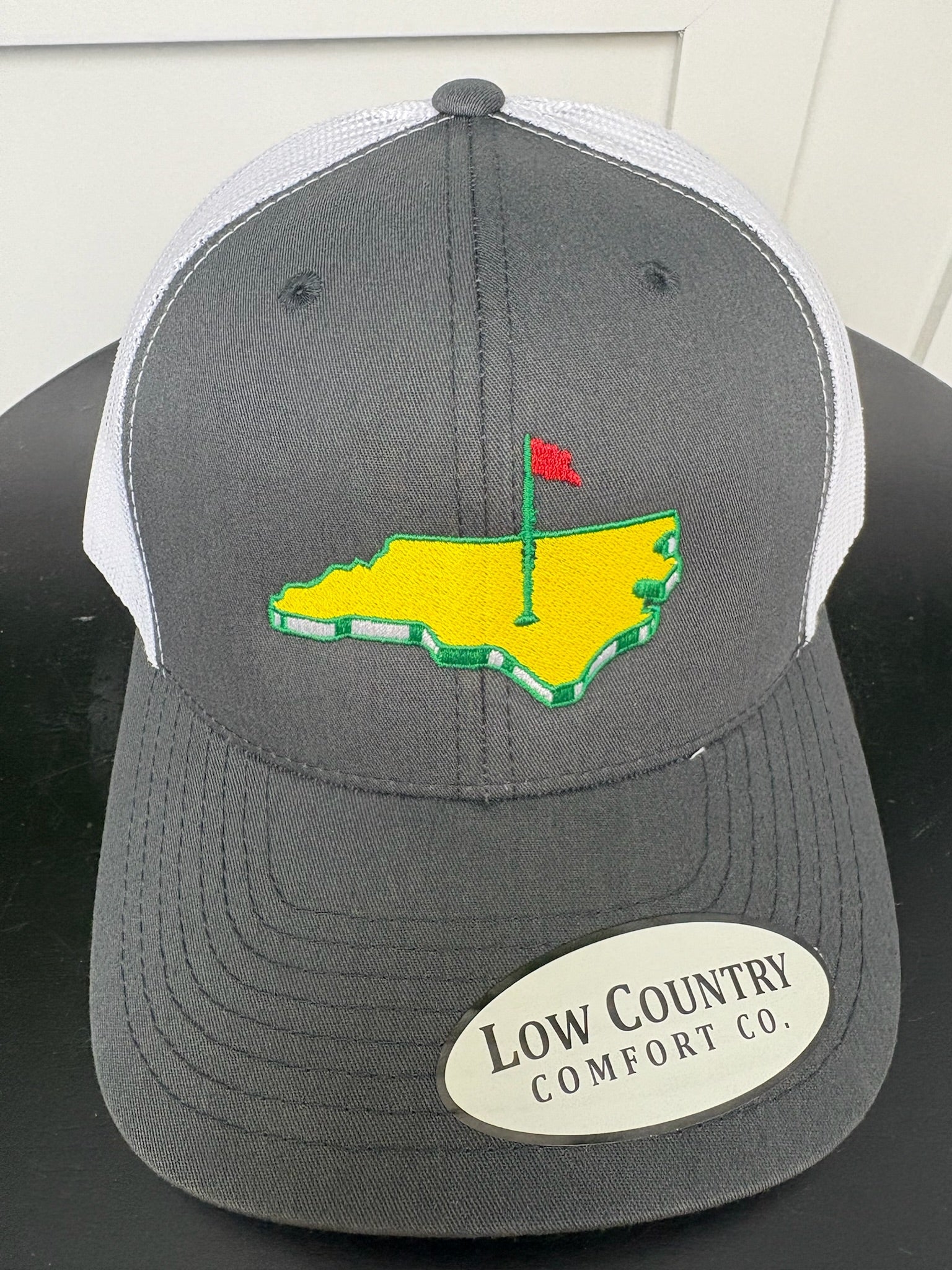 NC GOLF HAT - CHARCOAL/WHITE