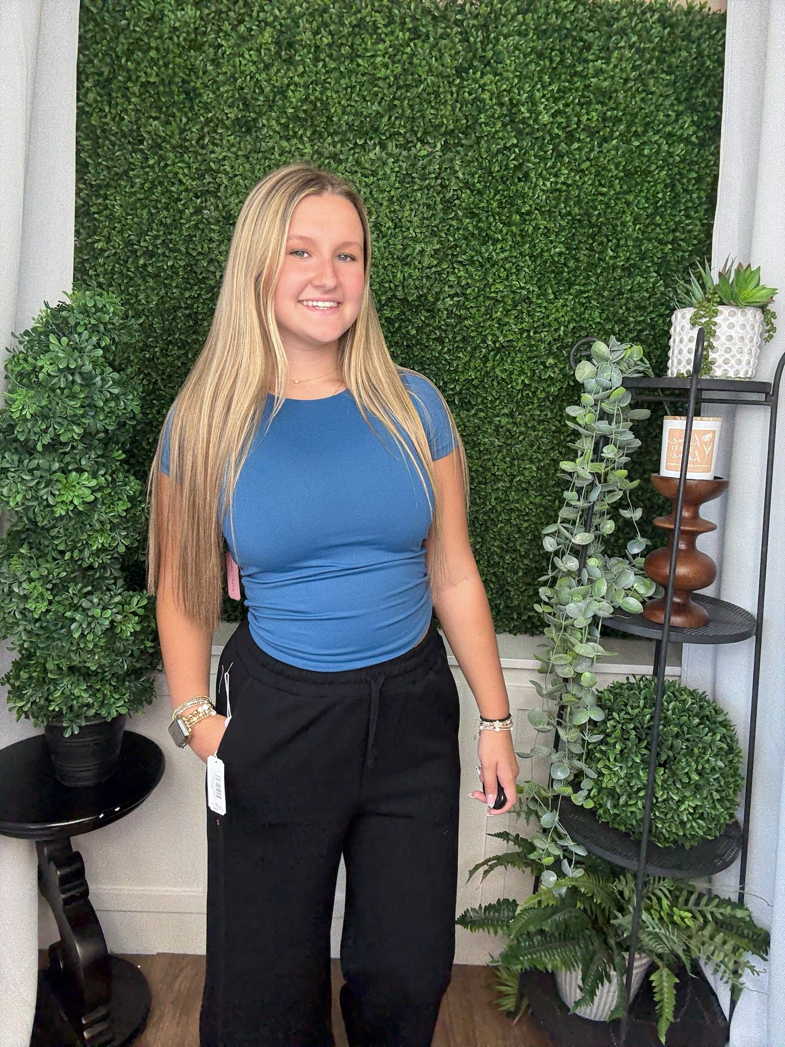 DOUBLE LAYER TEE (0225) - DARK BLUE