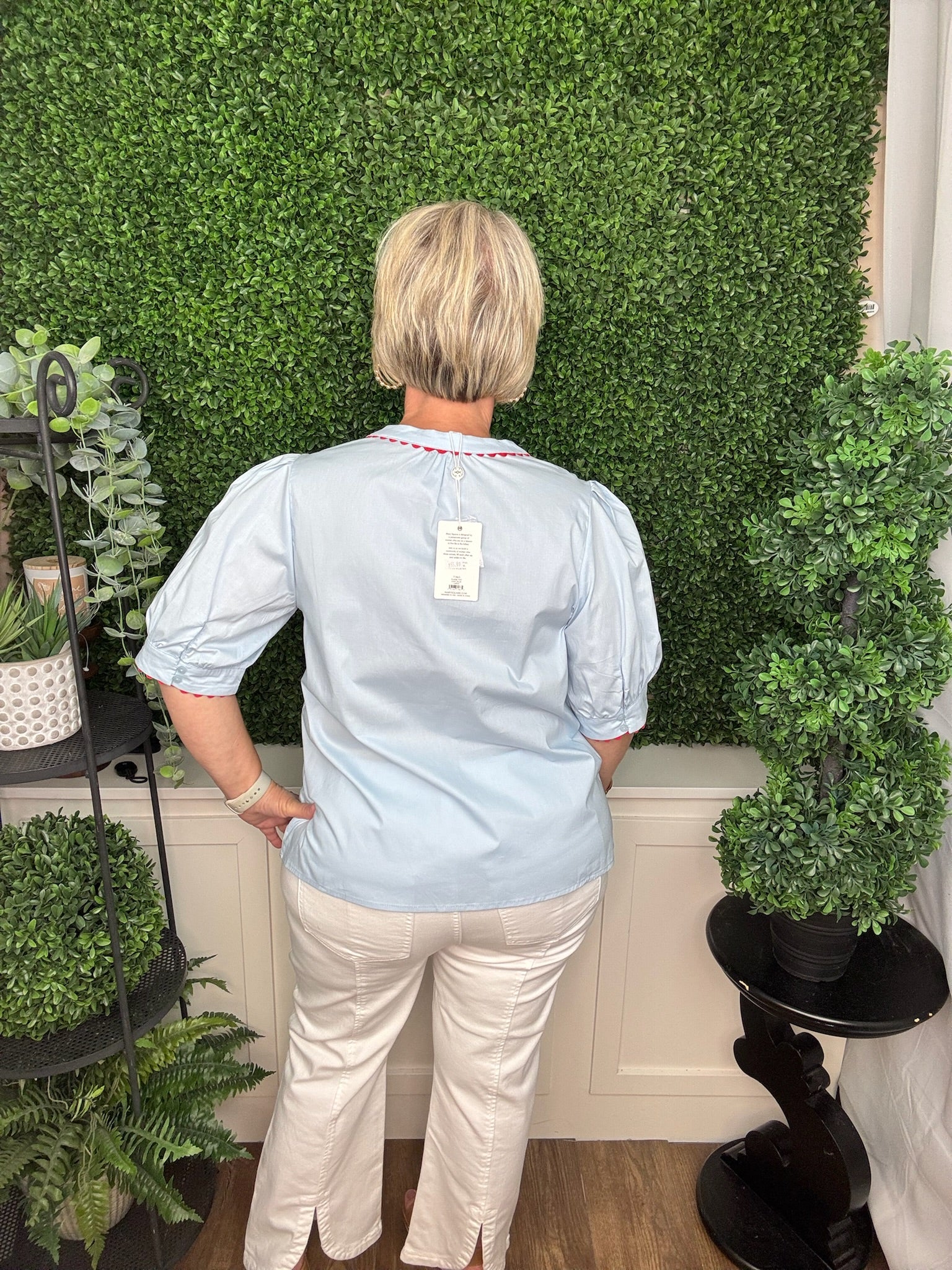 TOP ELAINE LIGHT BLUE