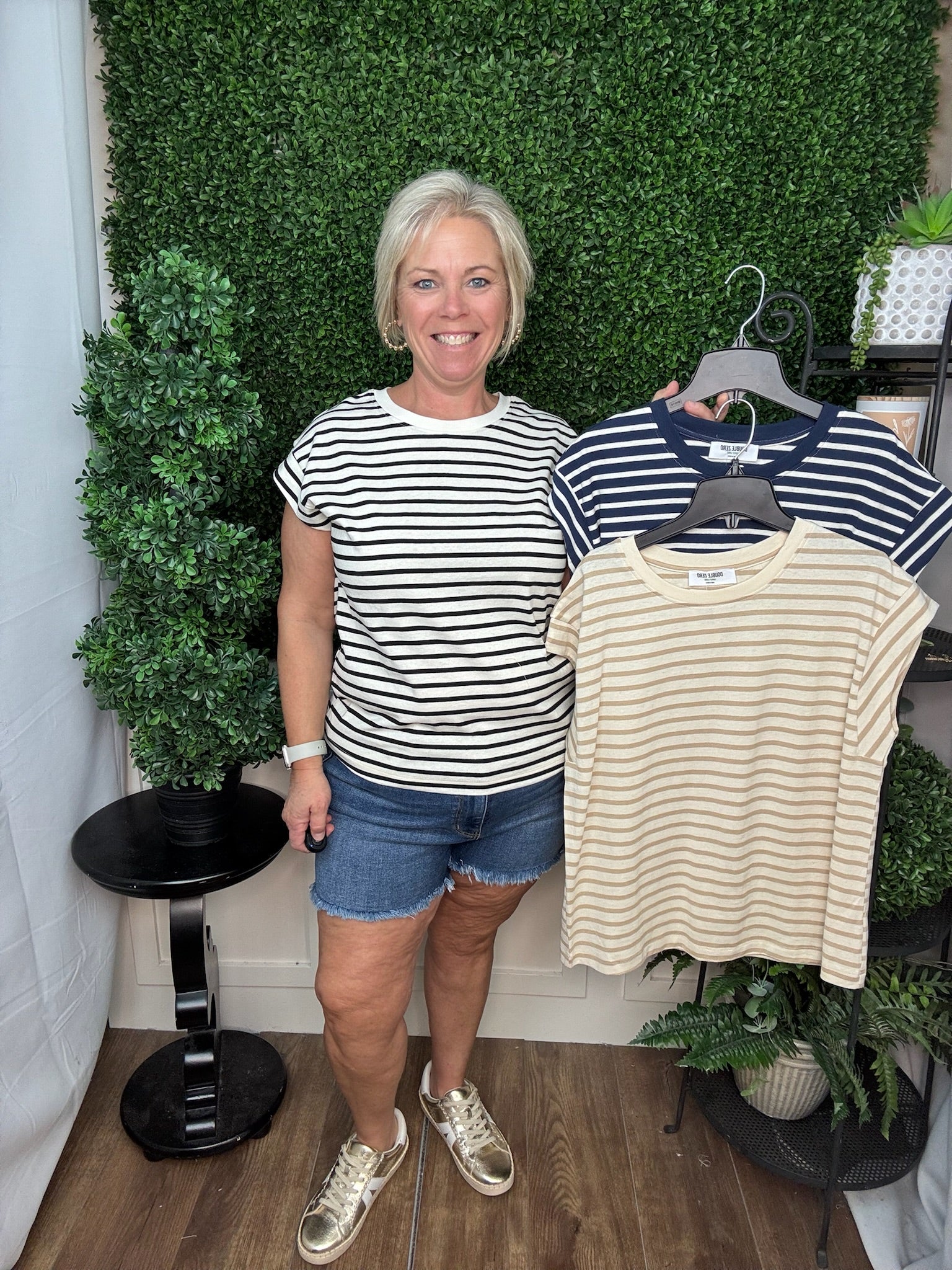 Classic Stripe Fitted Tee