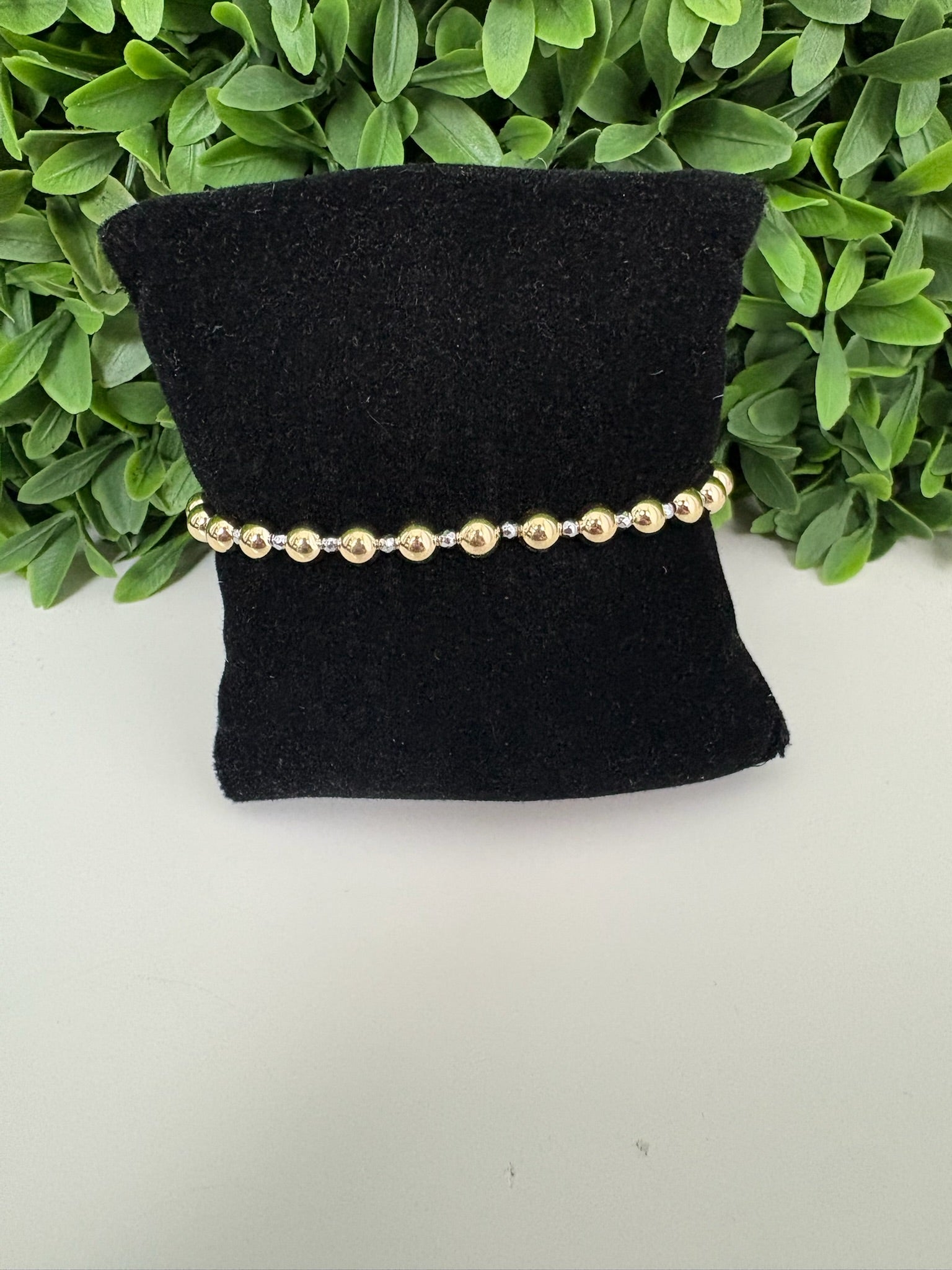 SILVER FACETED HEMATITE GRATEFUL PATTERN 5MM