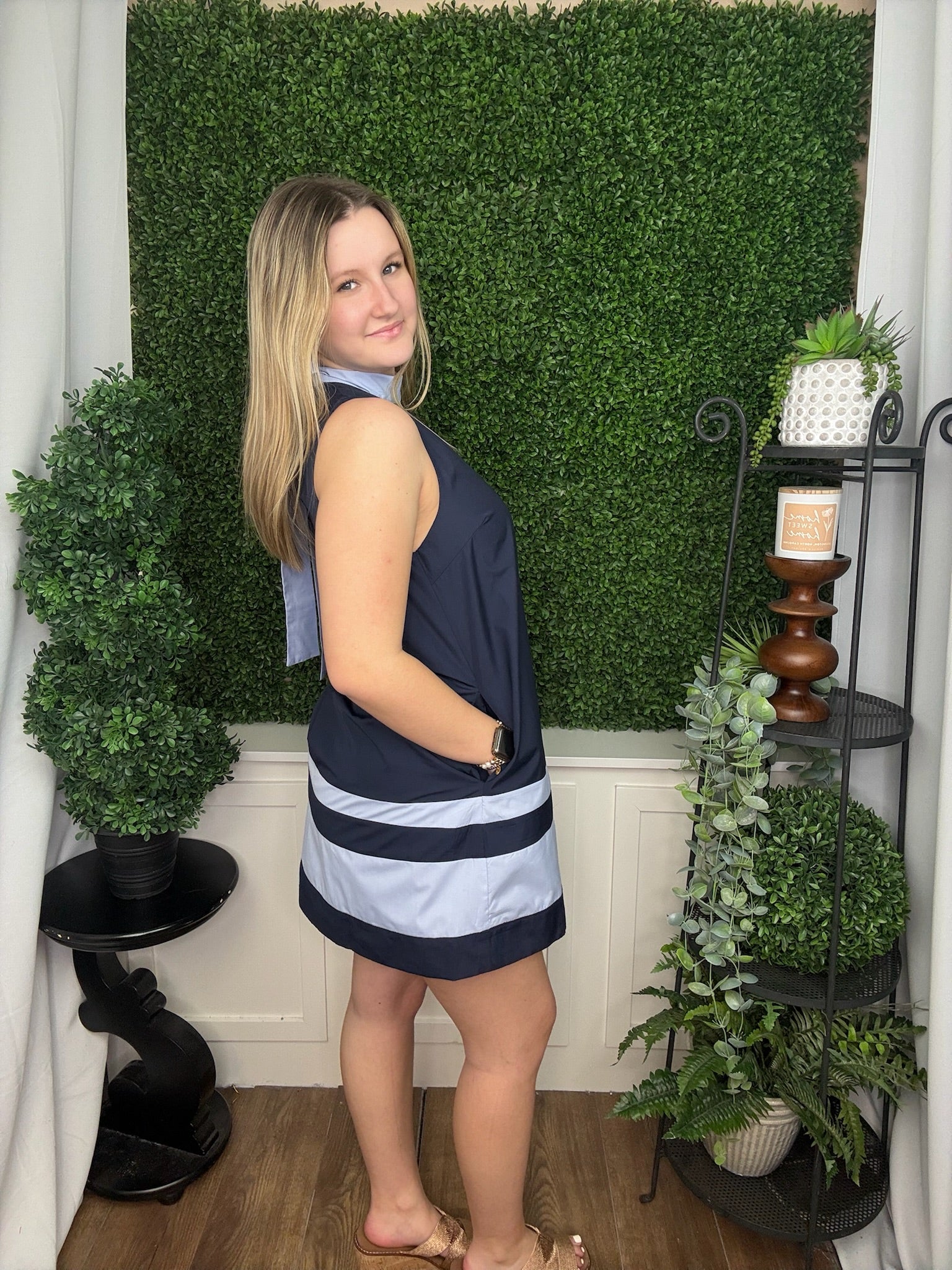 SLEEVELESS MINI DRESS