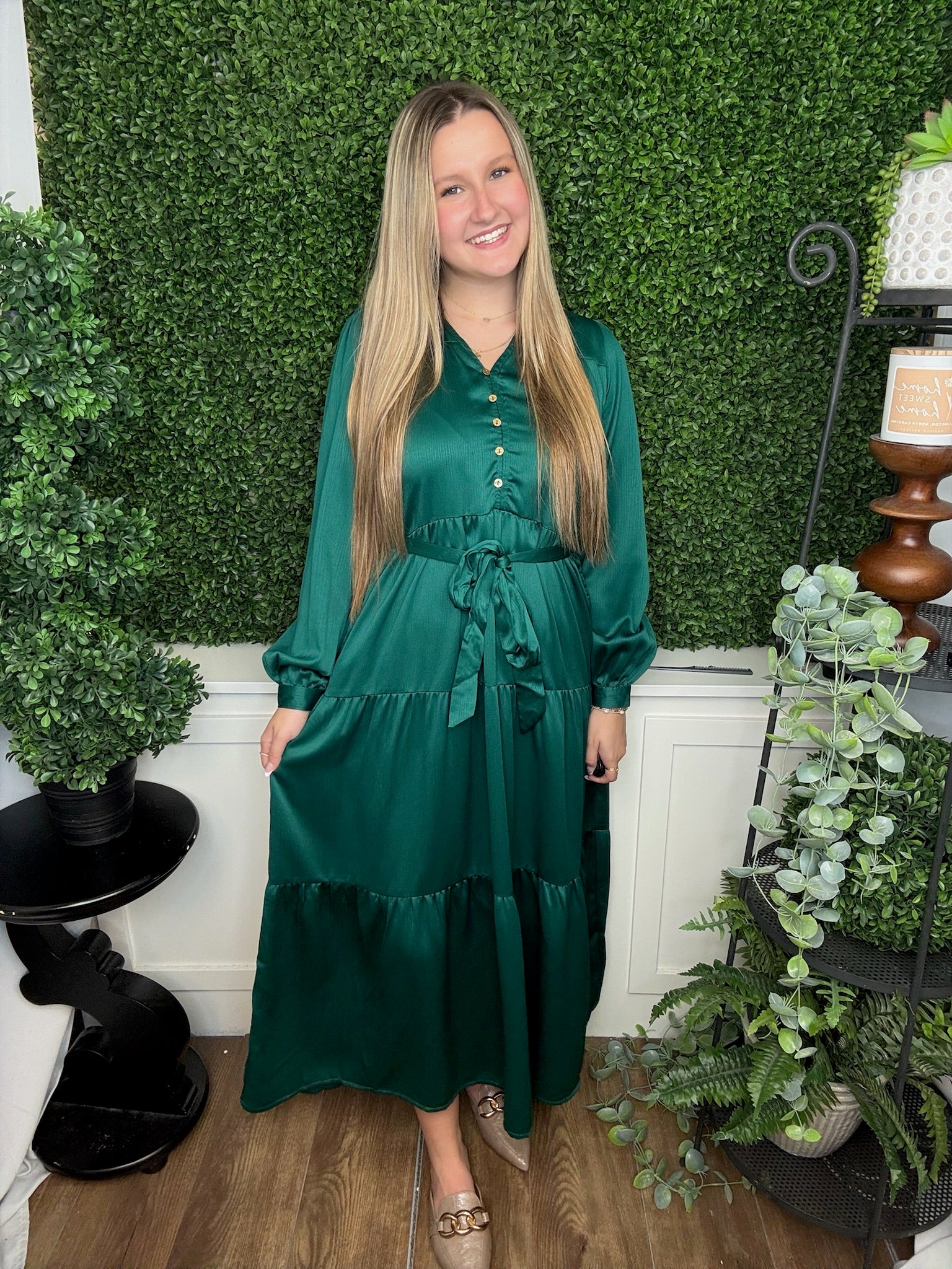 GRACELYN DRESS - ADVENTURINE