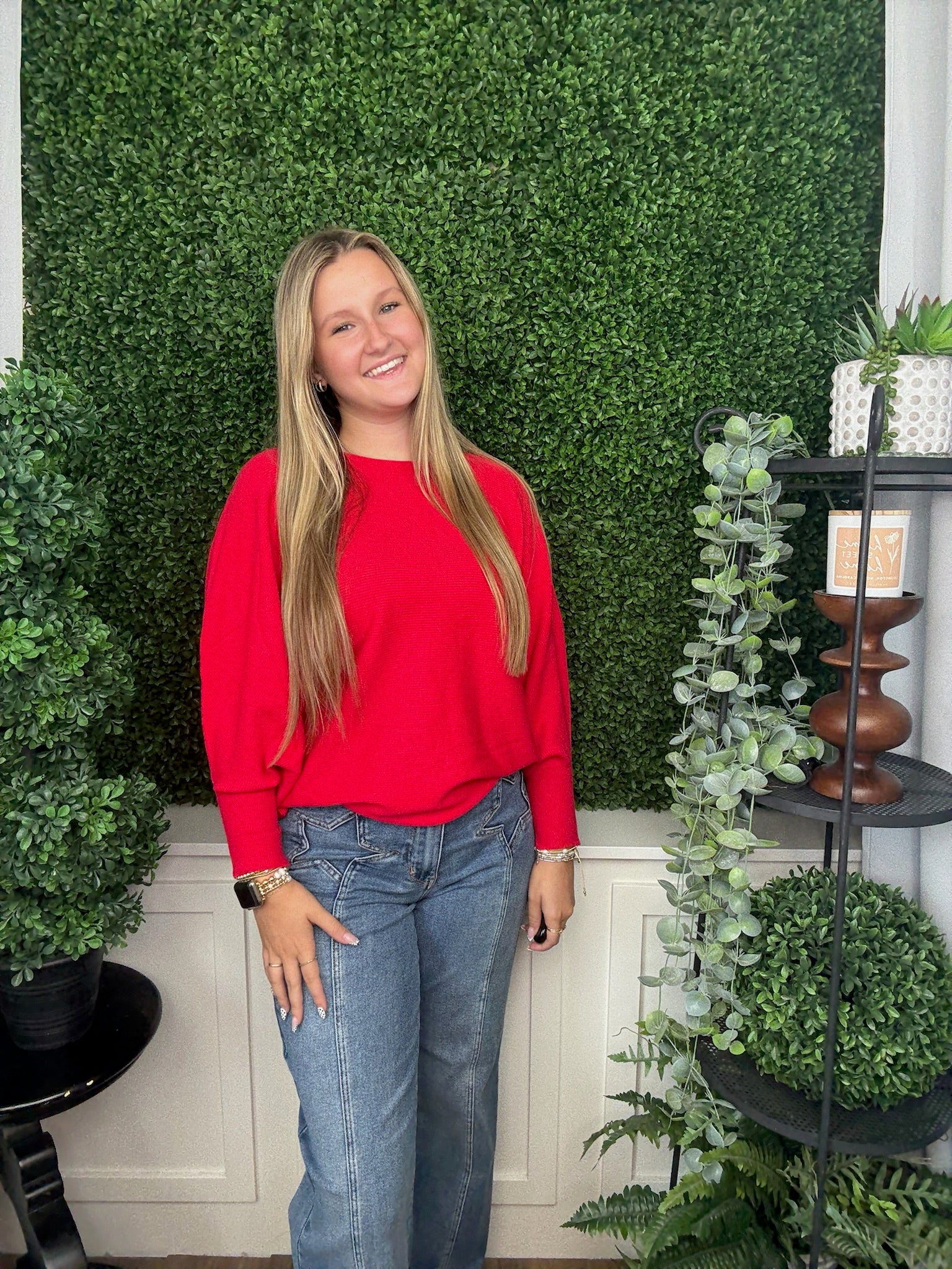 DOLEMAN PULLOVER - RED