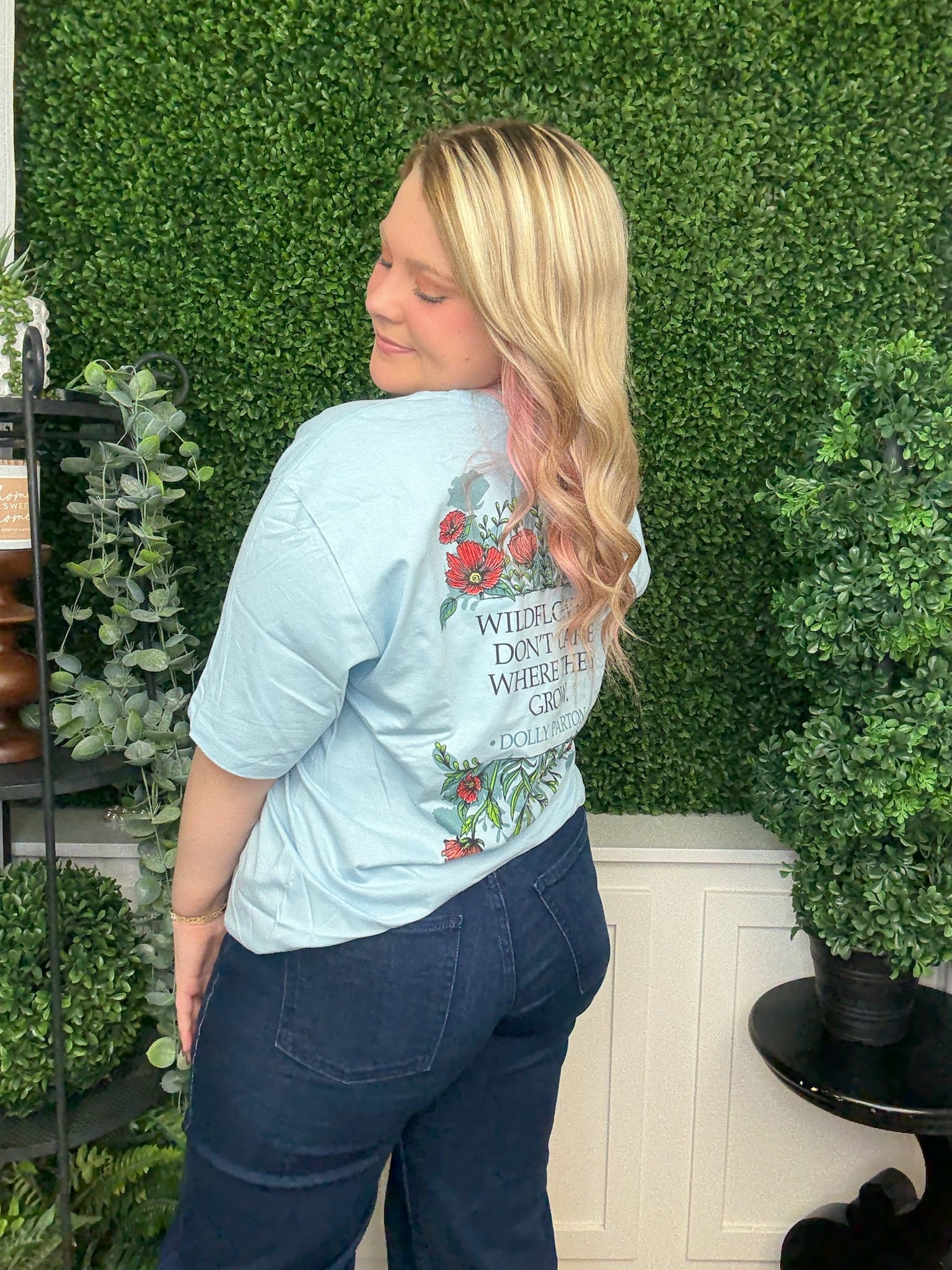 DOLLY WILDFLOWERS SS CHAMBRAY