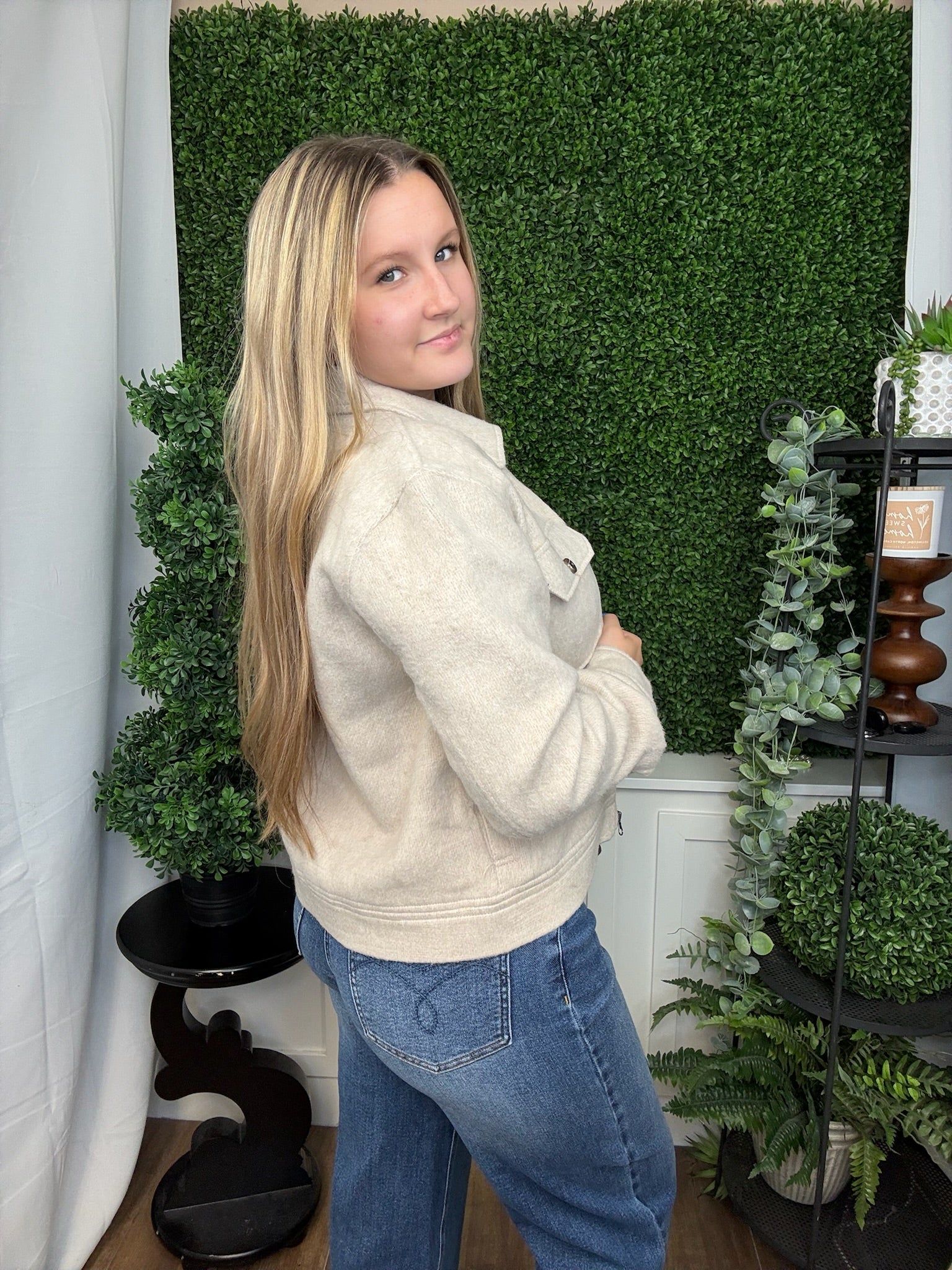 ISRA JACKET HEATHER TAUPE