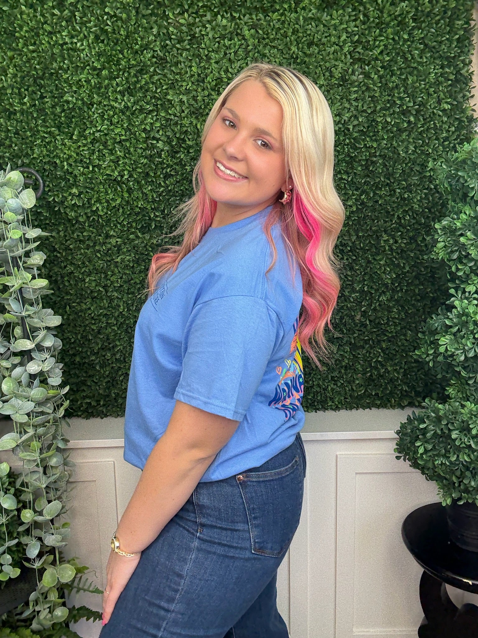 GIRLS JUST WANNA HAVE FUNDS SS - CAROLINA BLUE